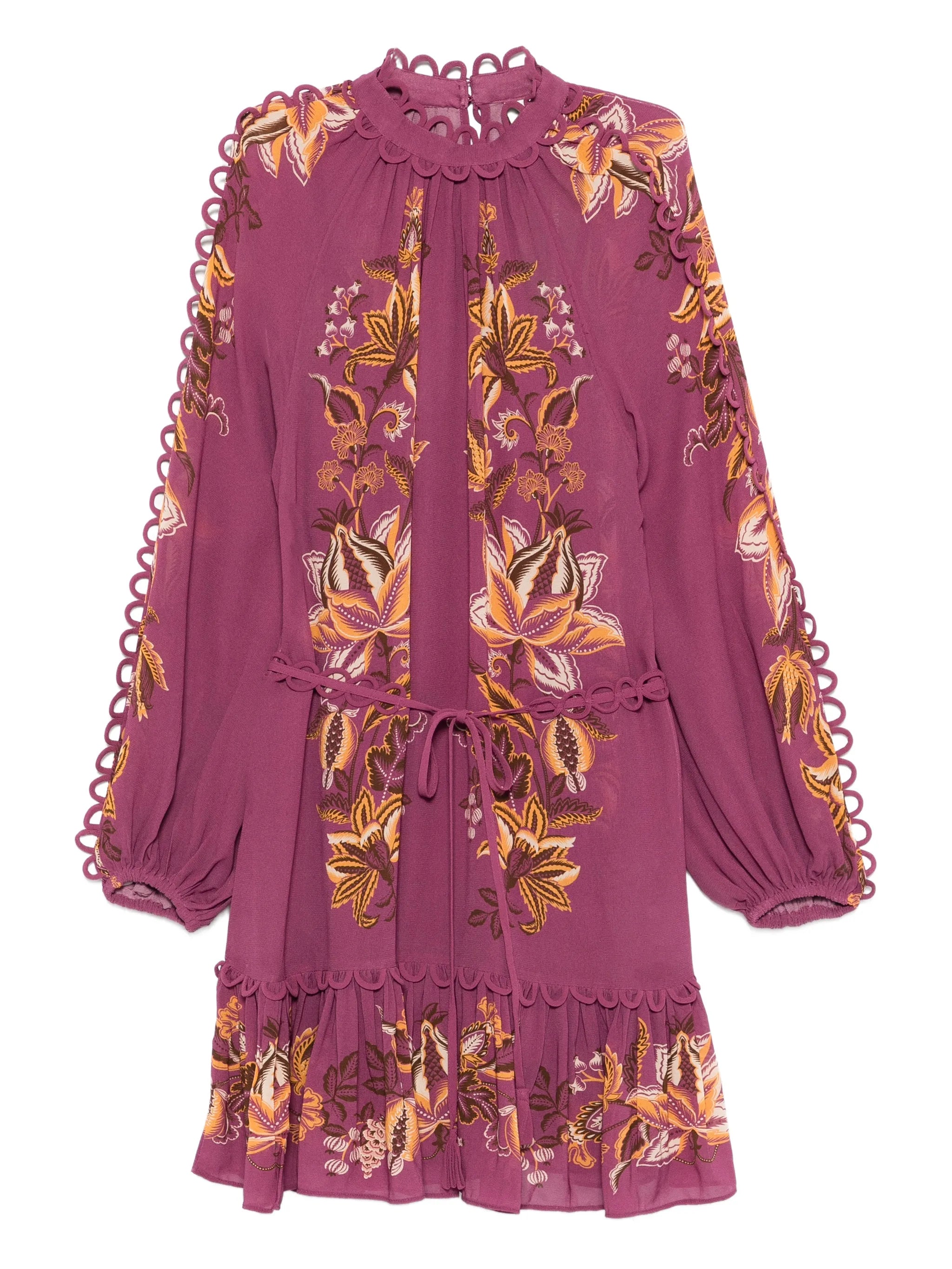 Farm Rio Farm Rio Ruffled Floral Mini Dress