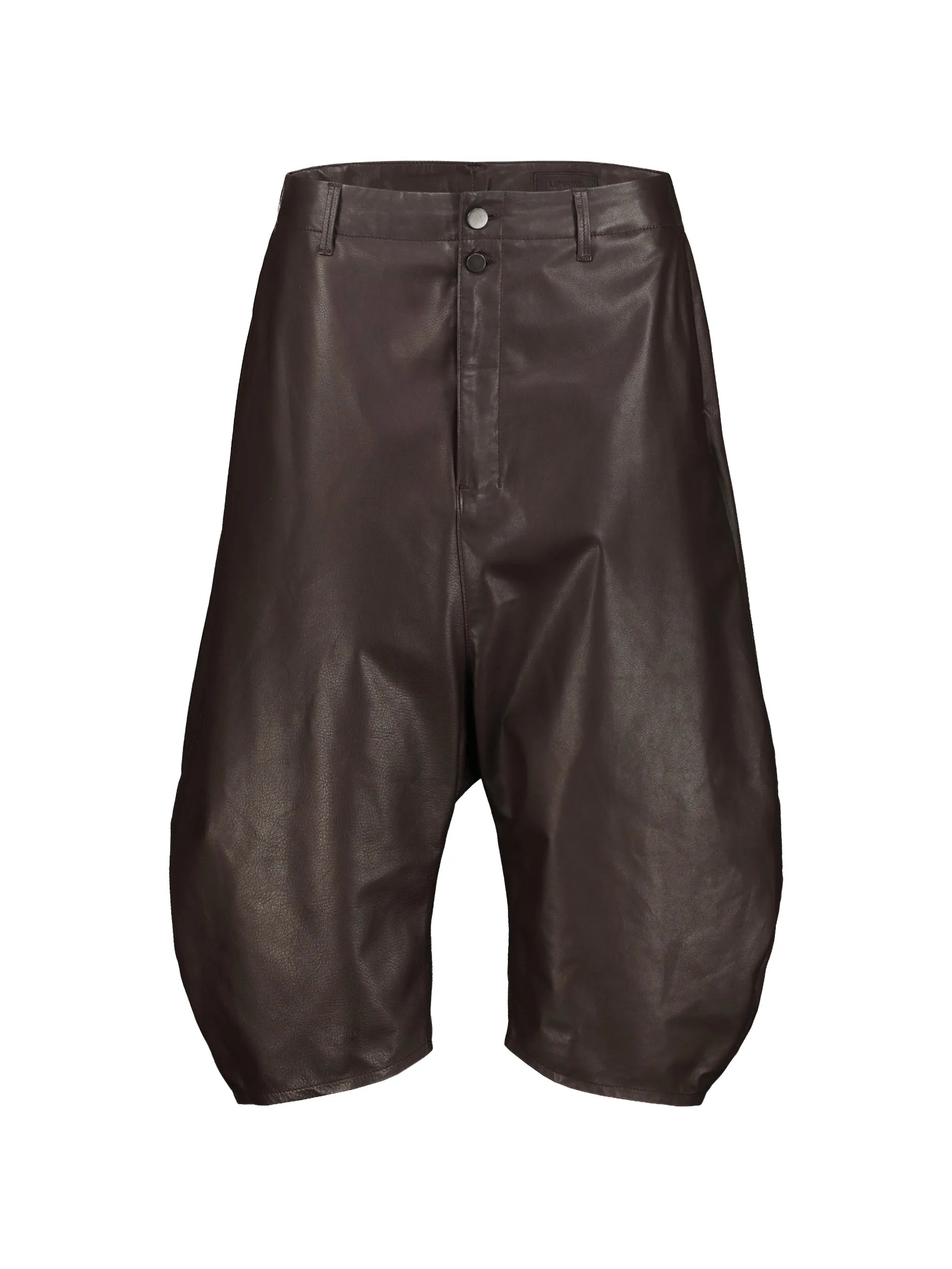 Lemaire Lemaire Dropped Crotch Leather Bermudas