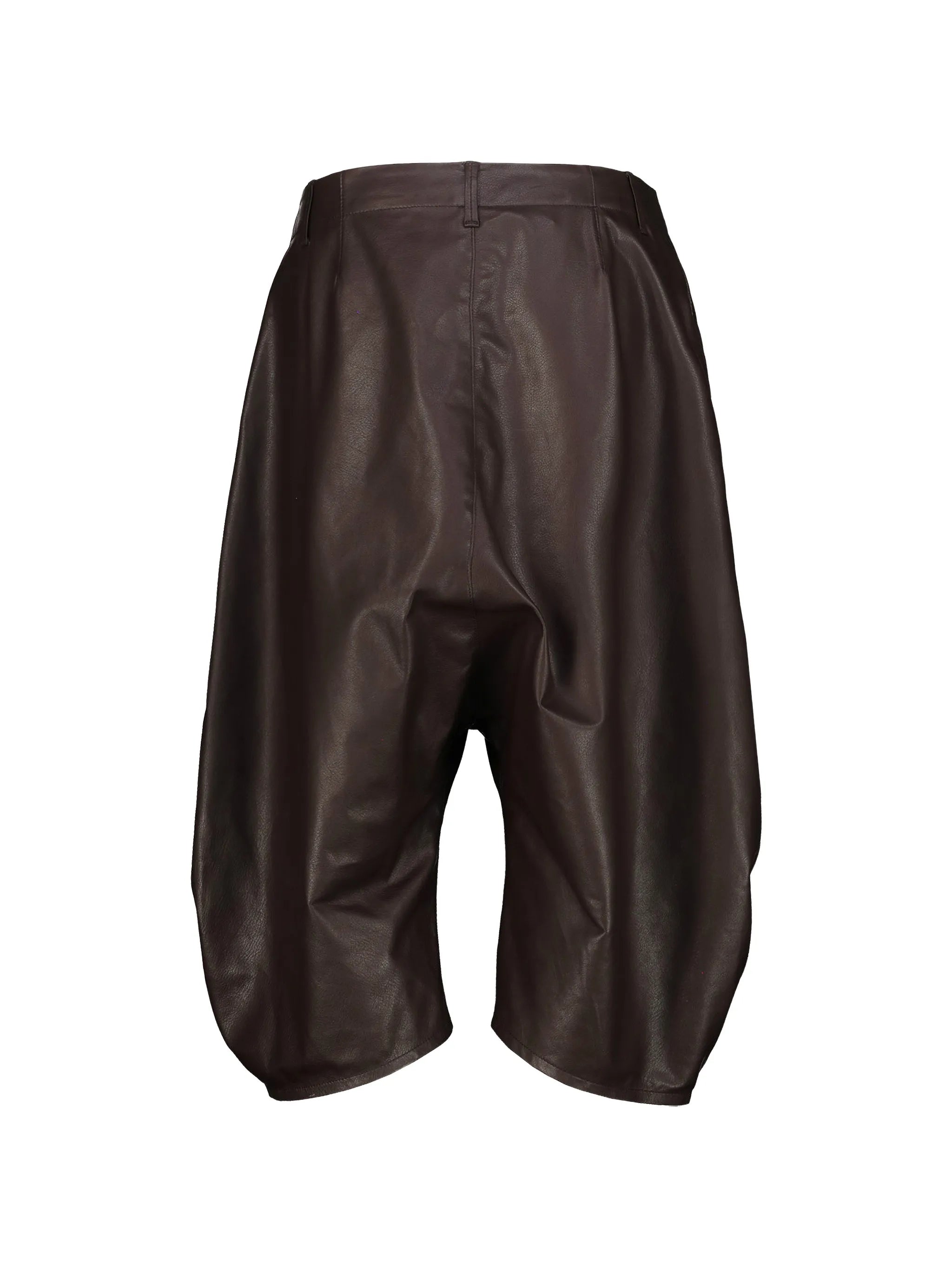 Lemaire Lemaire Dropped Crotch Leather Bermudas, view 2