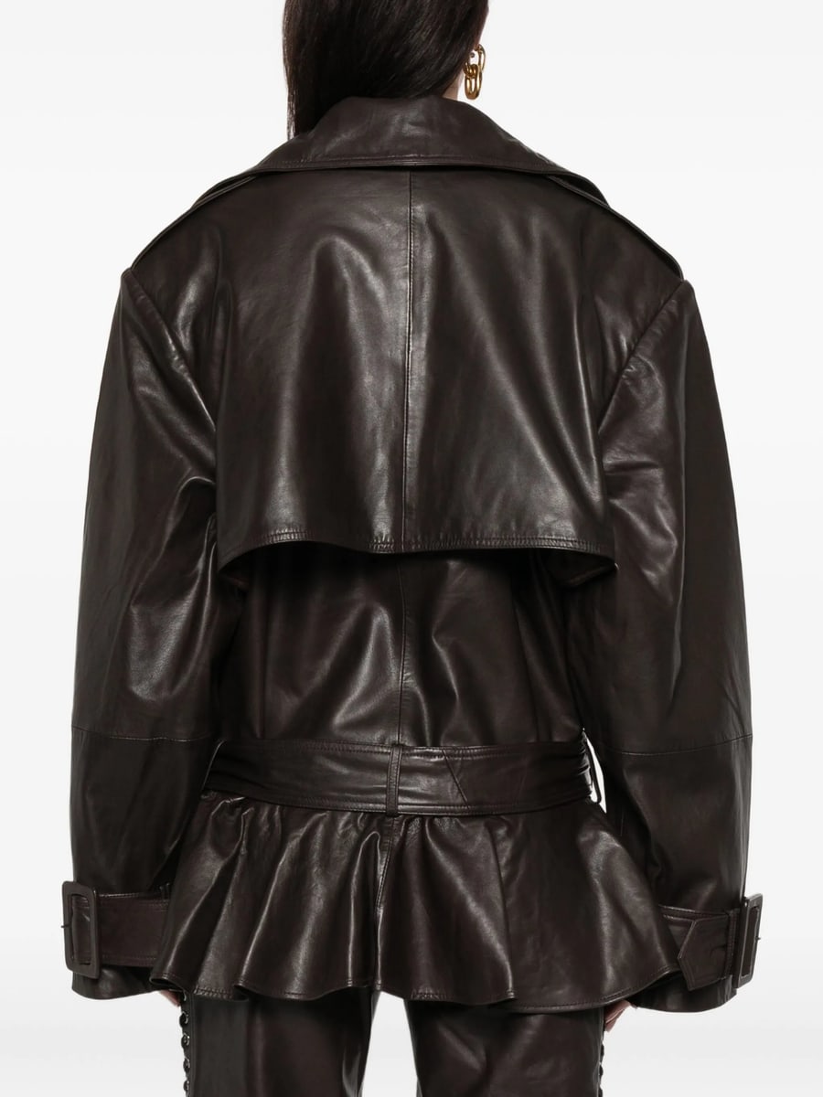 Rotate Rotate Leather Jacket, view 2