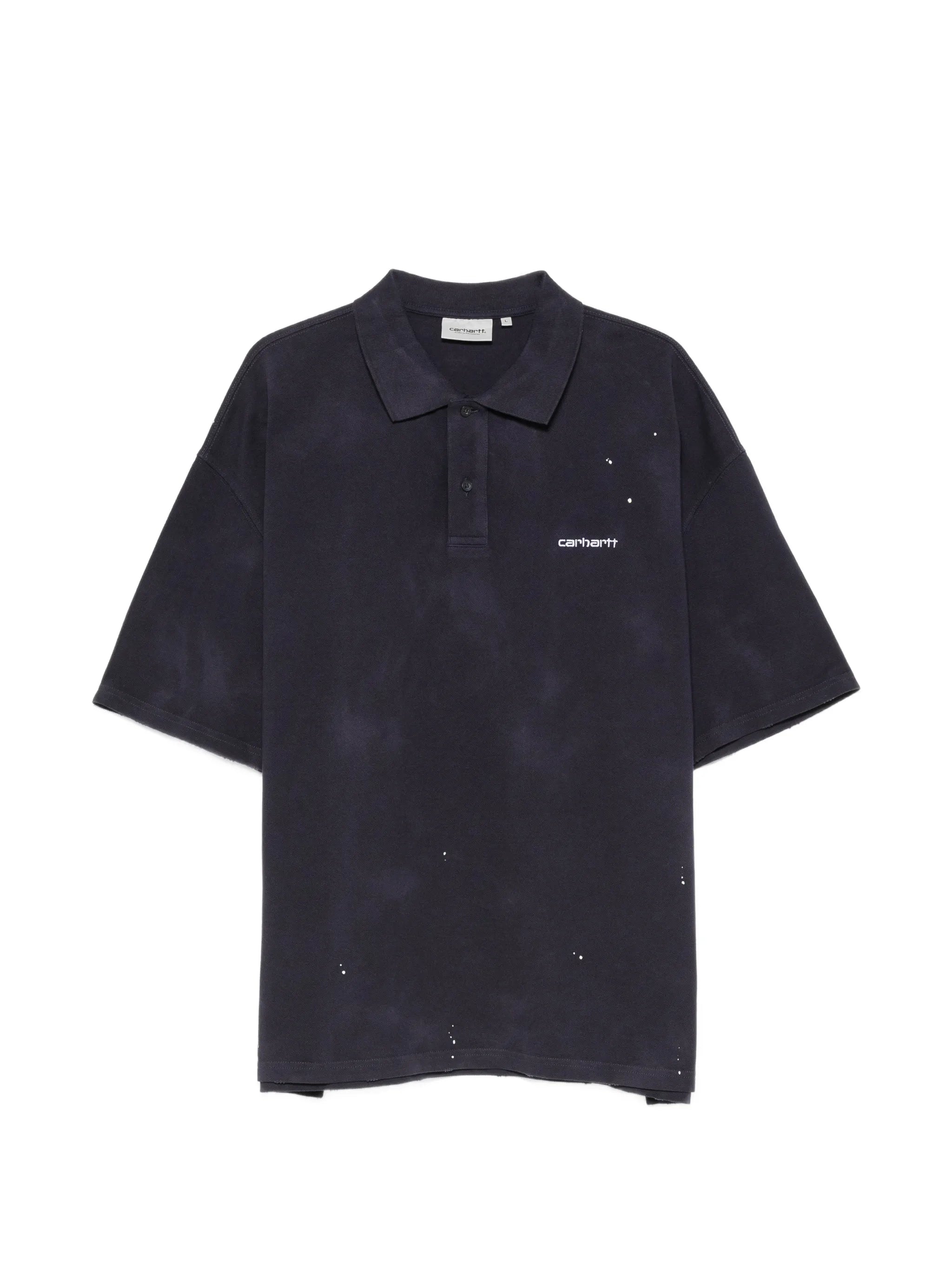 Carhartt Carhartt Logo-embroidered Paint-splatter Polo Shirt