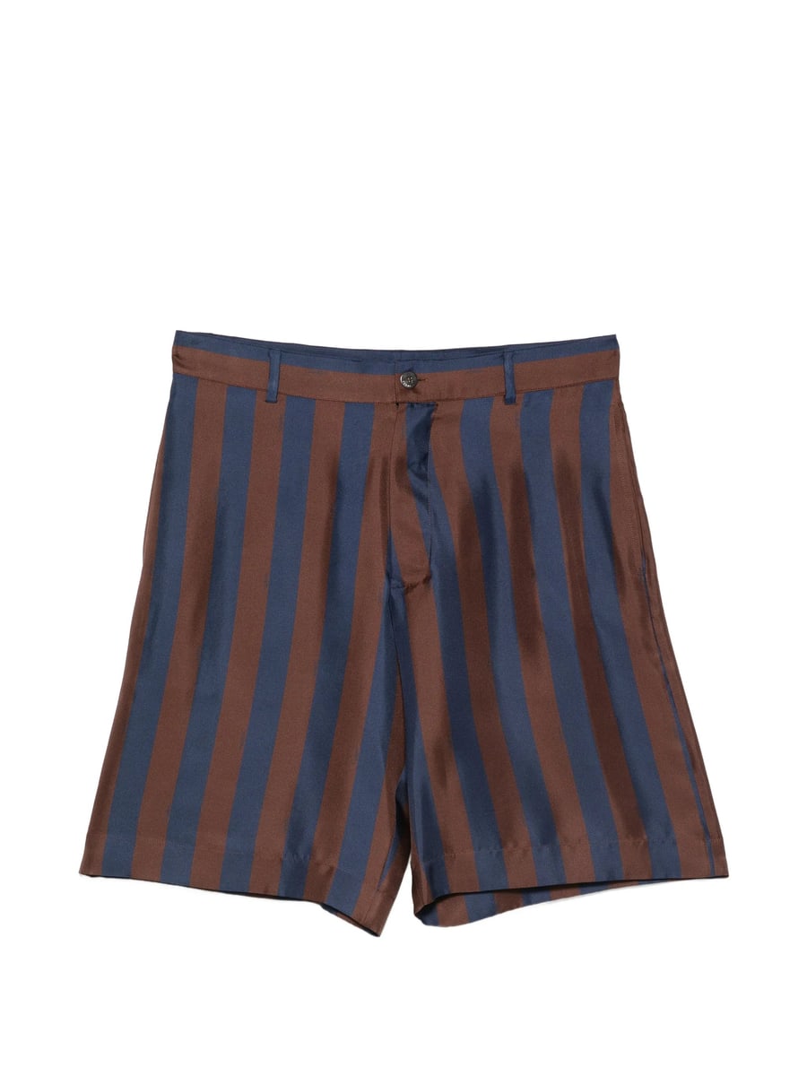 Fendi Fendi Striped Silk Shorts