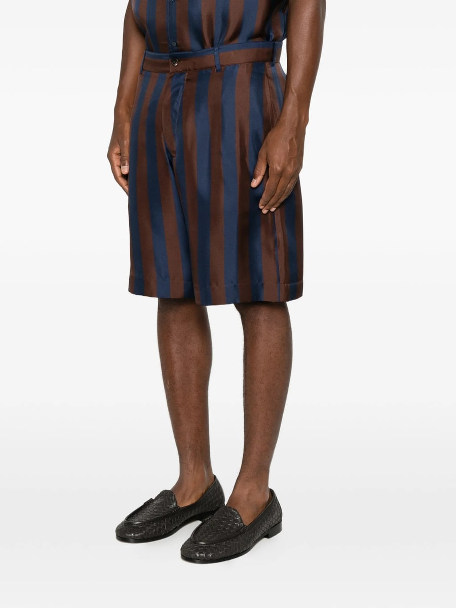 Fendi Fendi Striped Silk Shorts, view 3