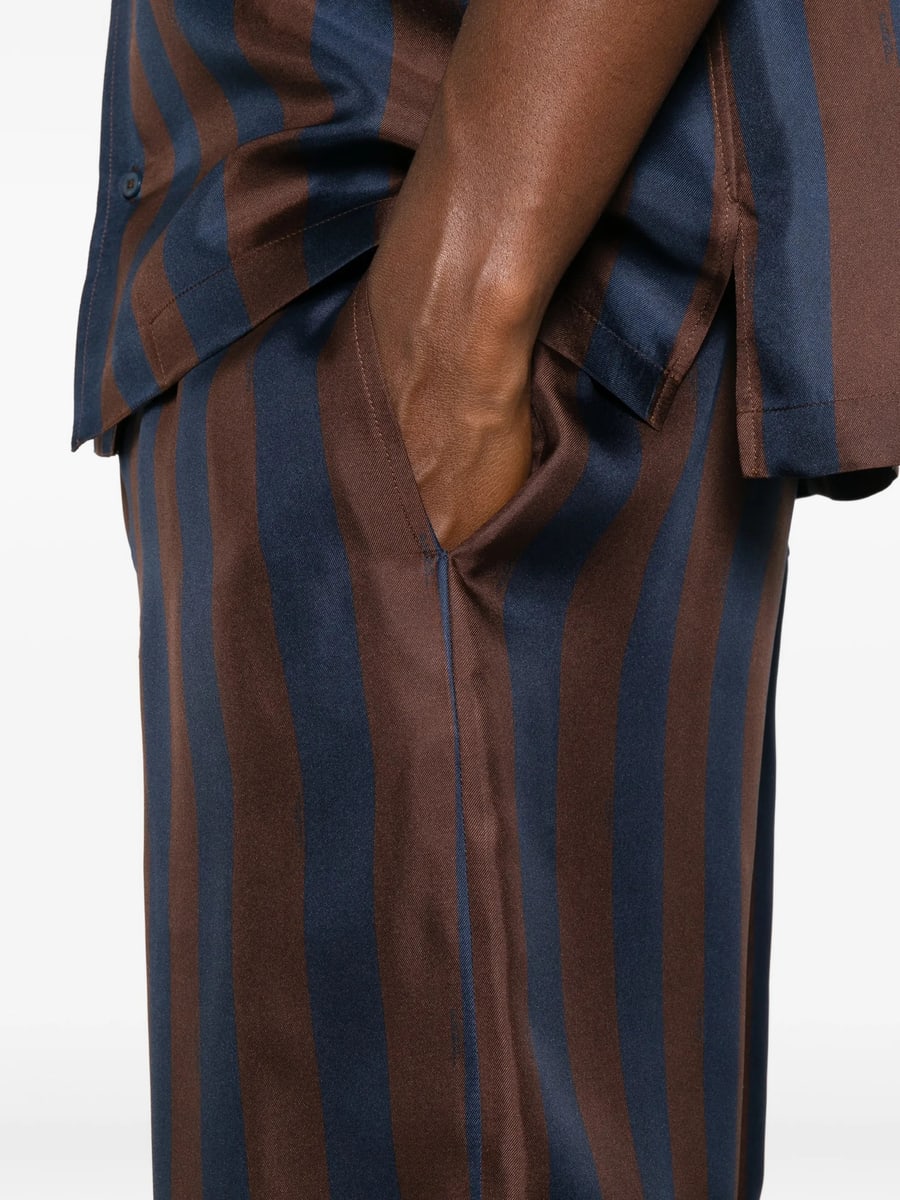 Fendi Fendi Striped Silk Shorts, view 4