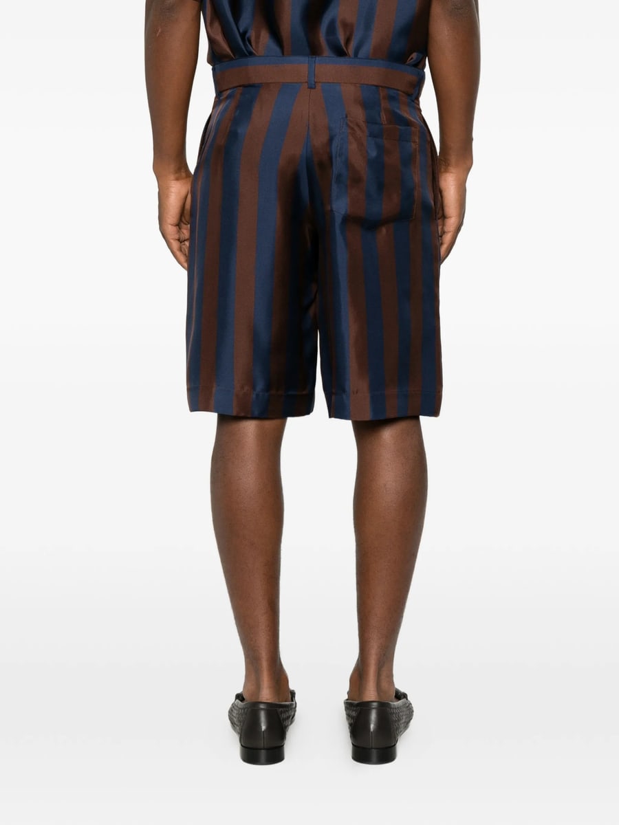 Fendi Fendi Striped Silk Shorts, view 5