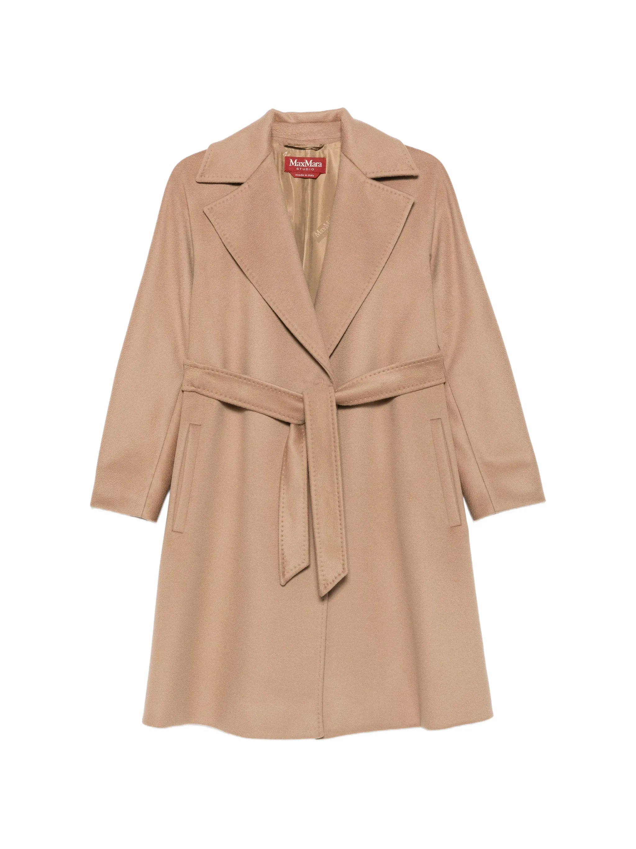 Max Mara Studio Max Mara Studio Dravenna  Belted Notch-lapels Coat