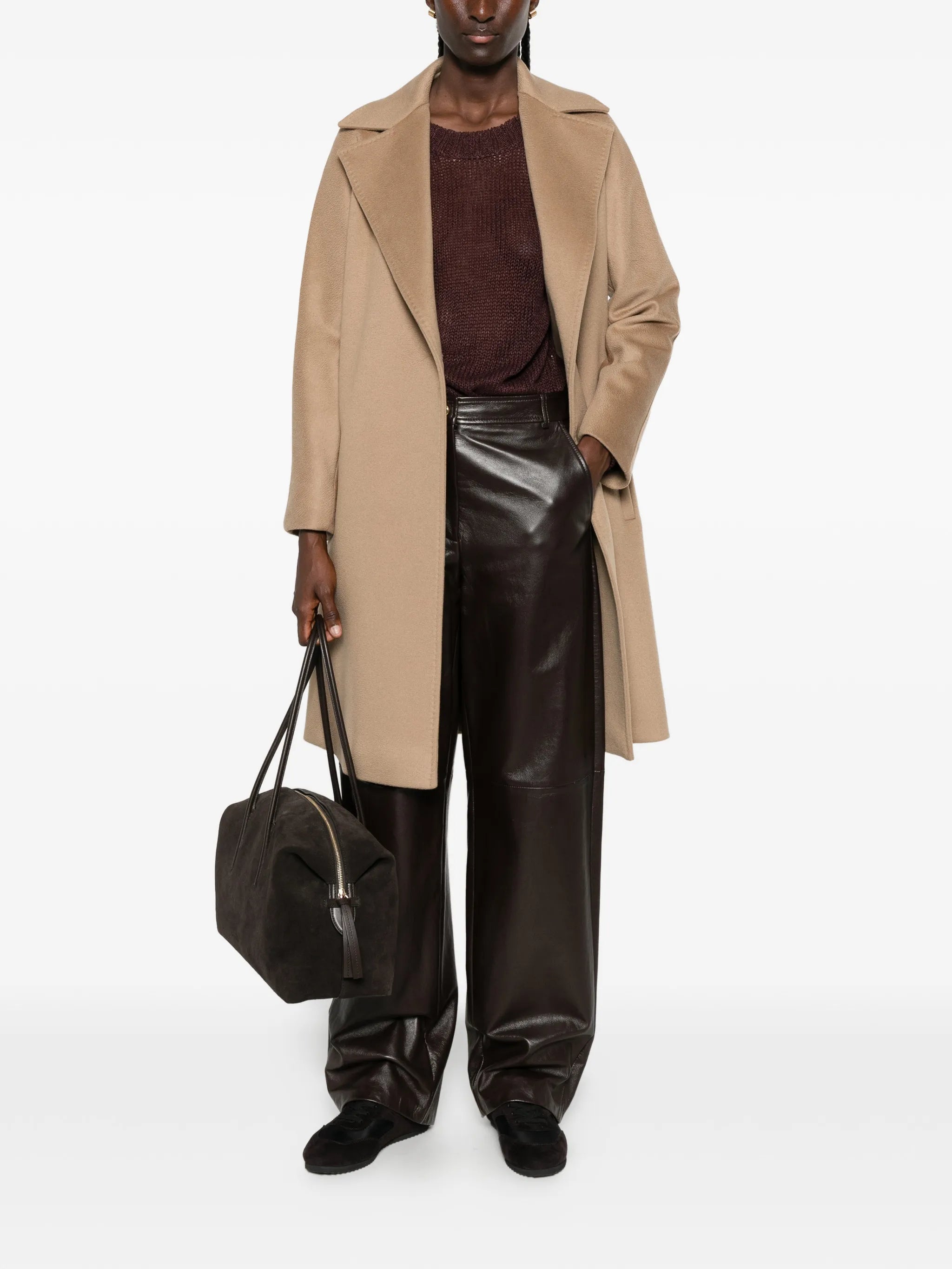 Max Mara Studio Max Mara Studio Dravenna  Belted Notch-lapels Coat, view 2