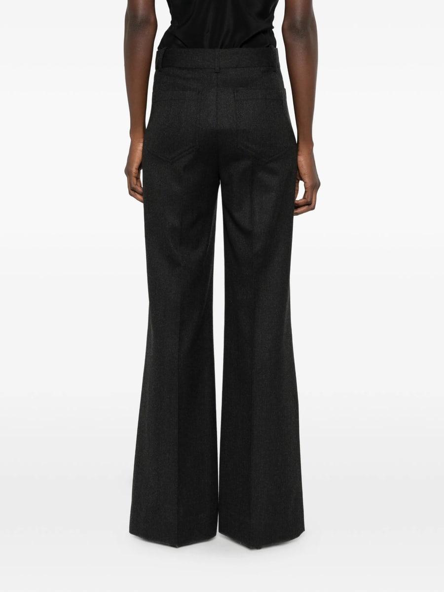 Victoria Beckham Victoria Beckham Flannel Wide-leg Trousers, view 5