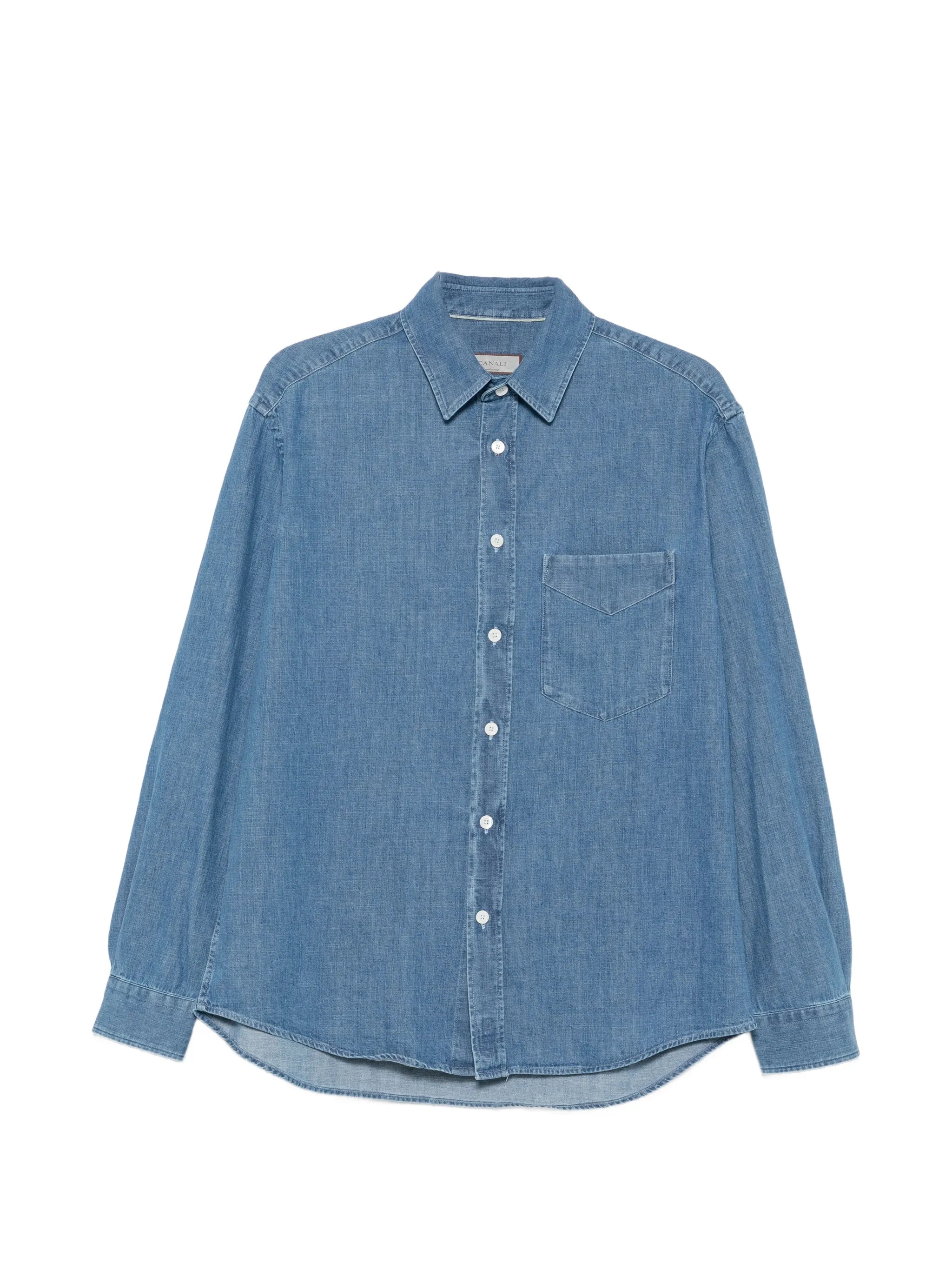 Canali Canali Chest-pocket Denim Shirt