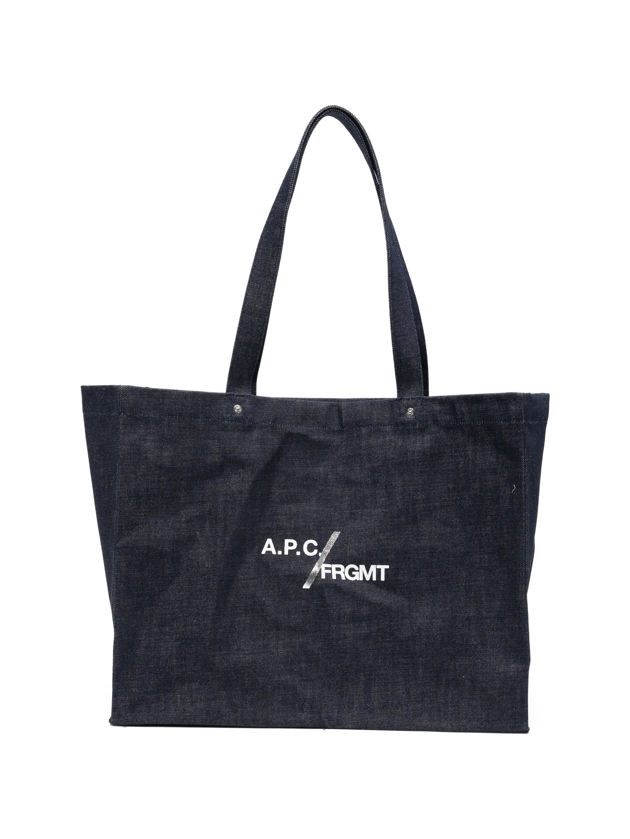 A.p.c. X Frgmt A.p.c. X Frgmt Logo-print Denim Shoulder Bag