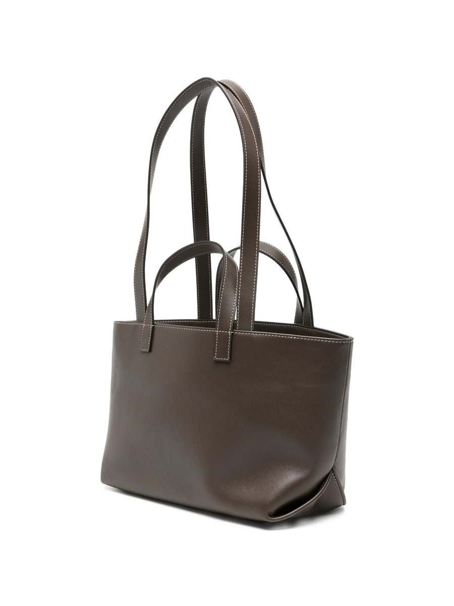 A.P.C. A.p.c. Small Drummer Logo-print Leather Tote Bag, view 5