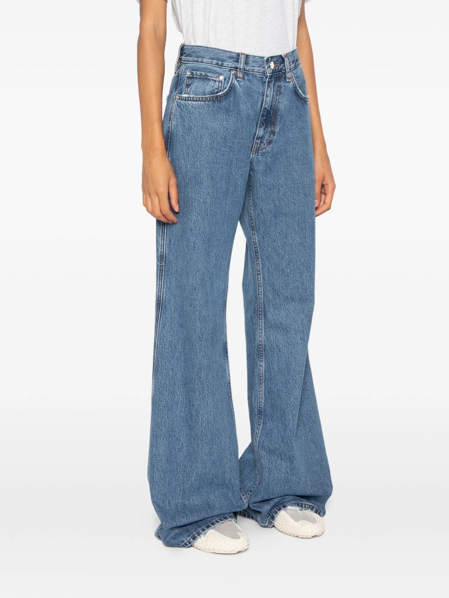 Anine Bing Anine Bing Wyatt Wide-leg Jeans, view 5