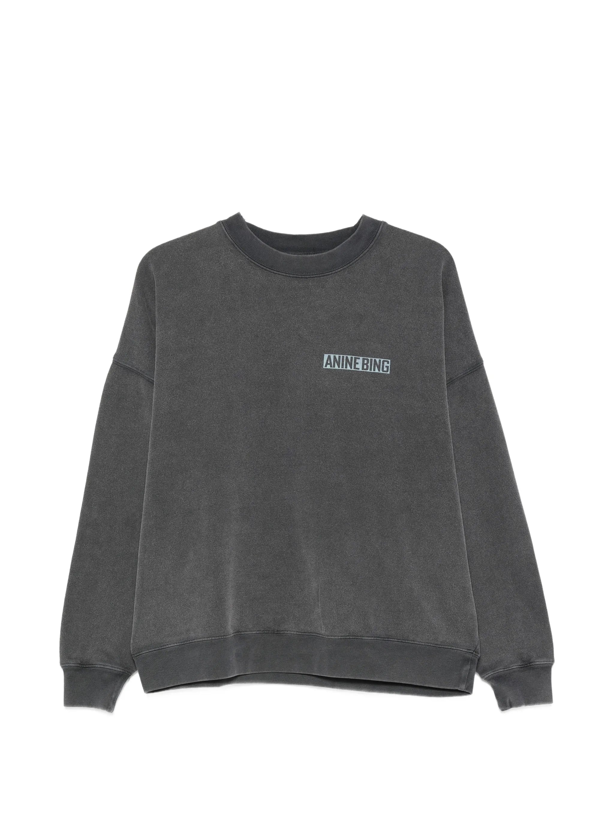 Anine Bing Anine Bing Miles Logo-print Cotton Sweatshirt
