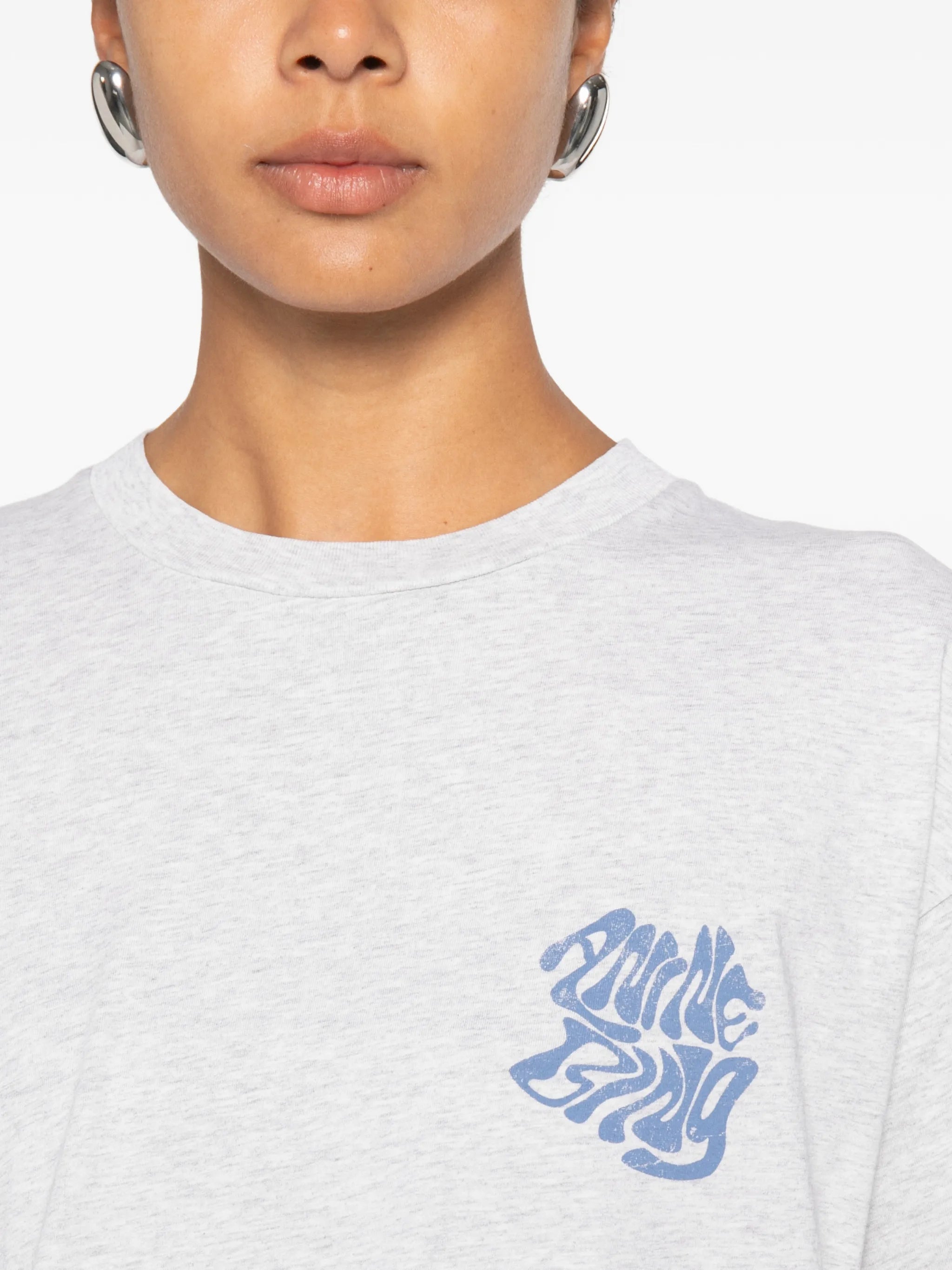 Anine Bing Anine Bing Cade Logo-print Cotton T-shirt, view 2