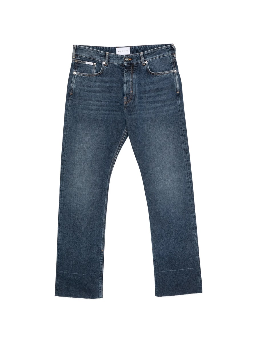 Givenchy Givenchy Faded-wash Raw-cut Jeans