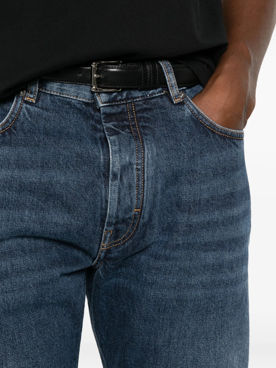 Givenchy Givenchy Faded-wash Raw-cut Jeans, view 2