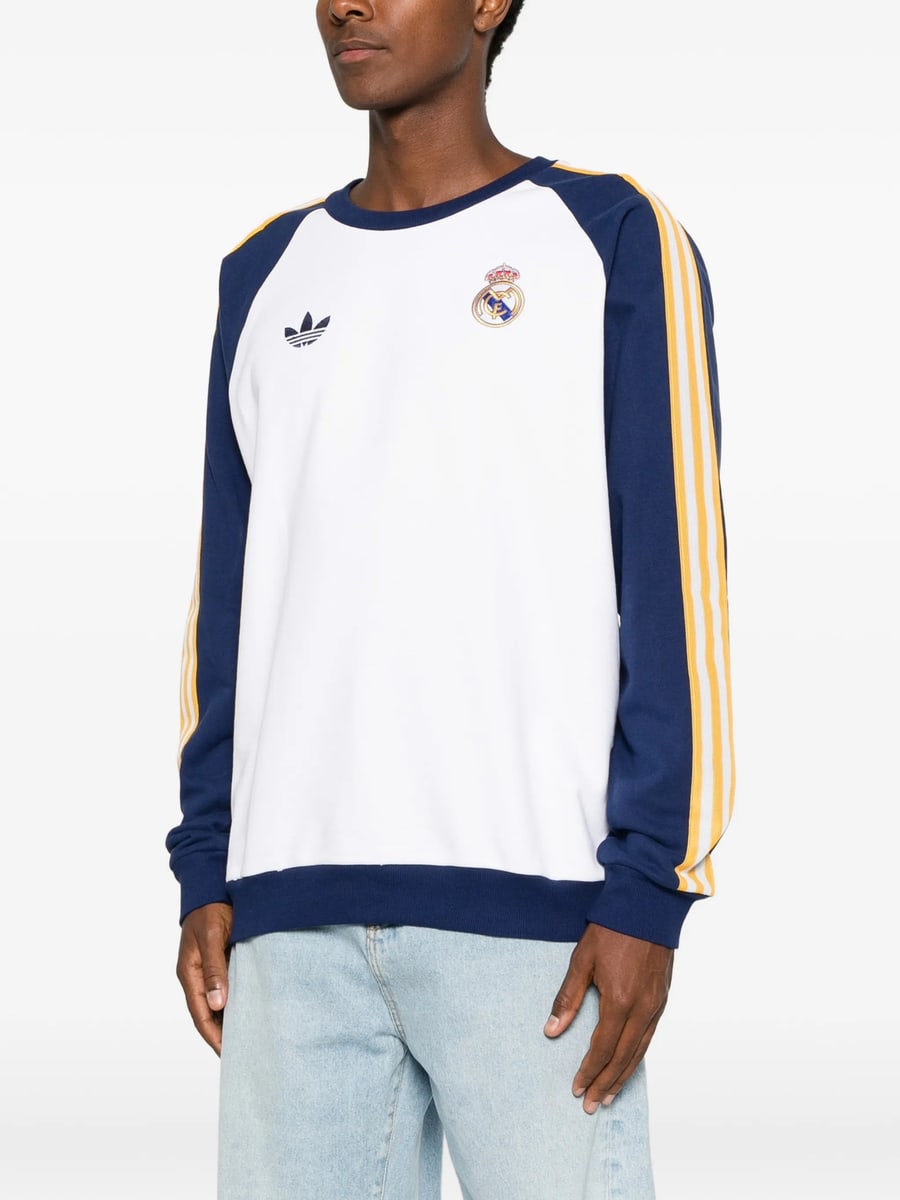 adidas Adidas Real OG Raglan-sleeve Stripe-detail Sweatshirt, view 3