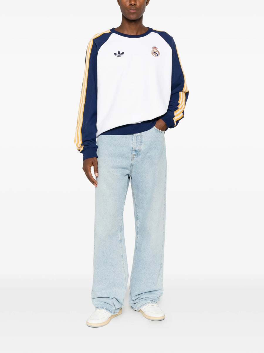 adidas Adidas Real OG Raglan-sleeve Stripe-detail Sweatshirt, view 4