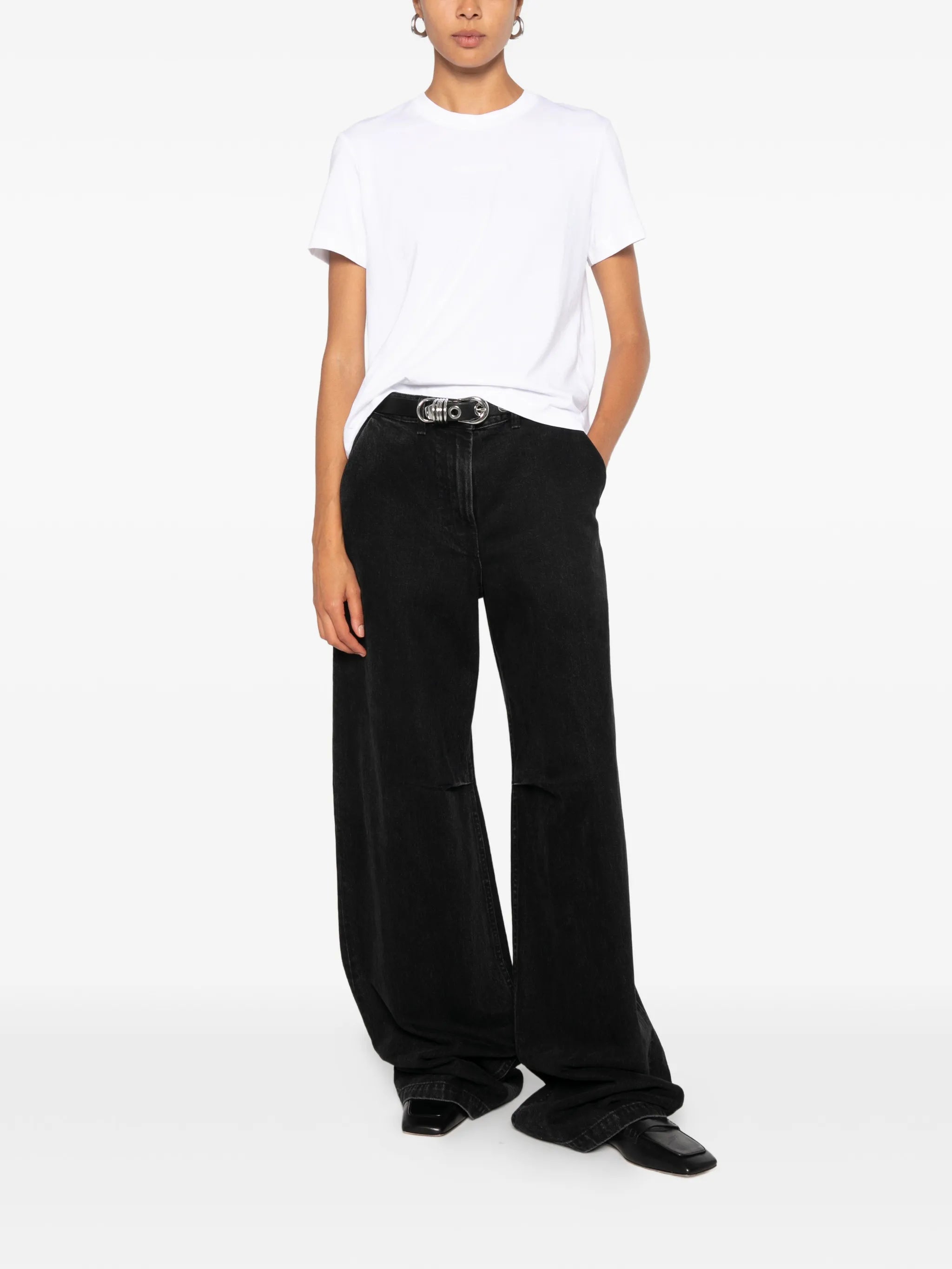 Calvin Klein Calvin Klein Logo-embroidered T-shirt, view 2