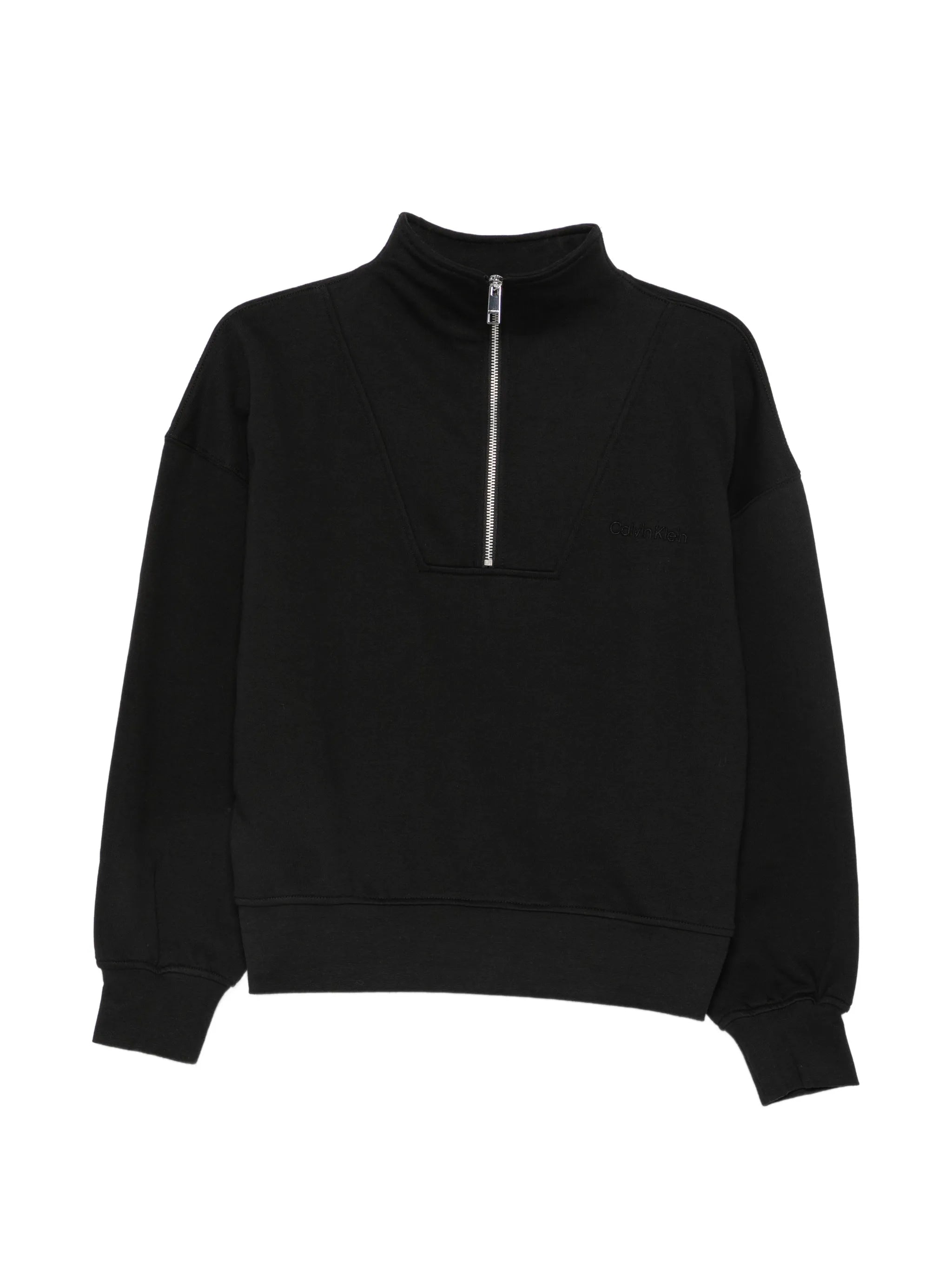 Calvin Klein Calvin Klein Half-zip Logo-embroidered Sweater
