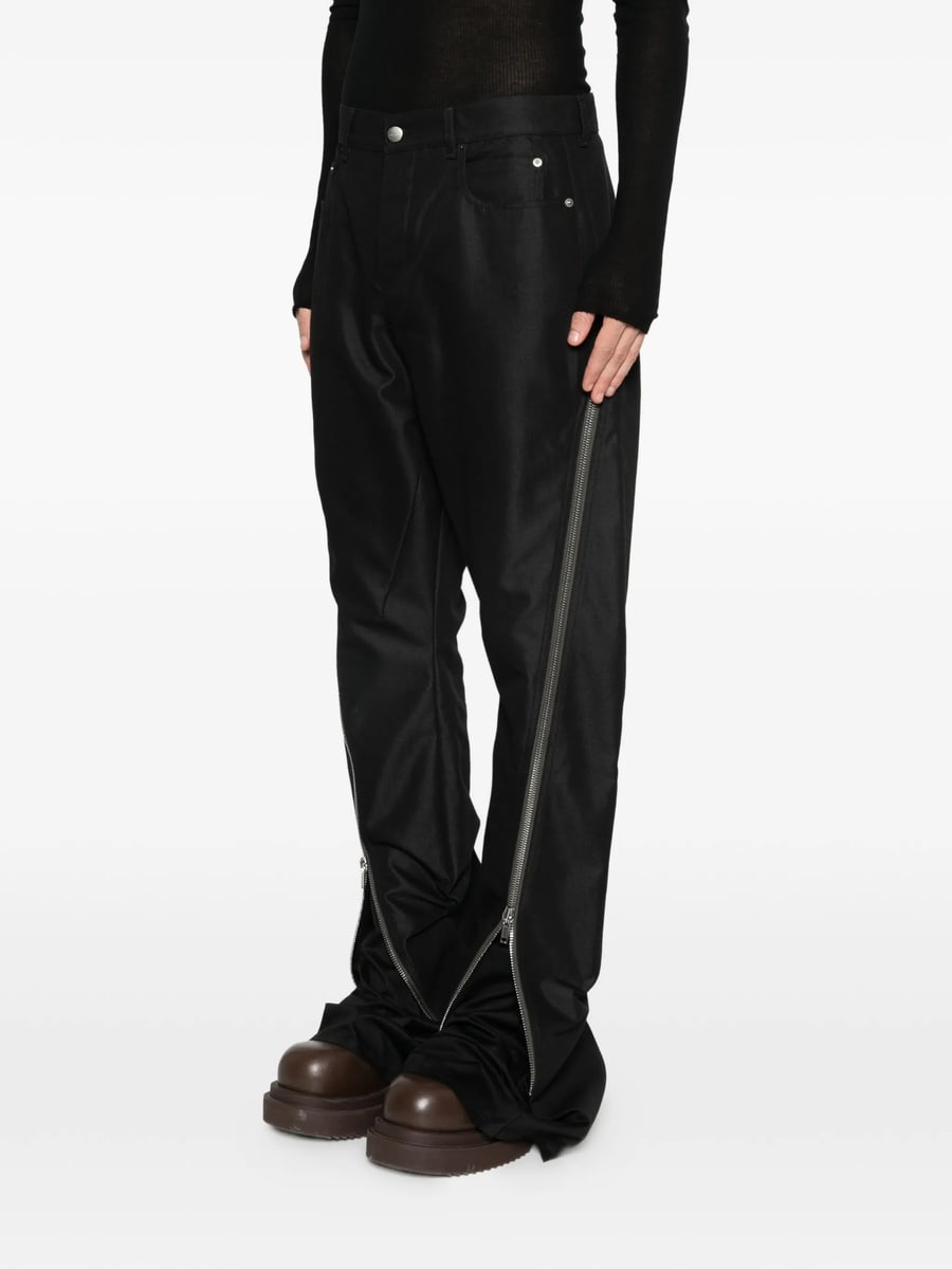 Rick Owens Rick Owens Bolan Banana Zip-detail Trousers, view 3