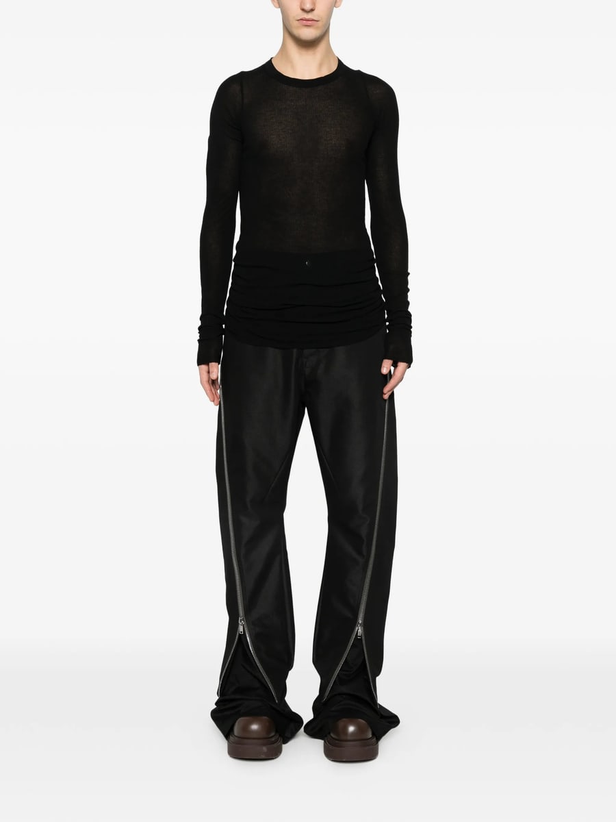 Rick Owens Rick Owens Bolan Banana Zip-detail Trousers, view 4