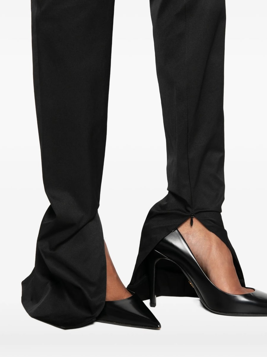 Gucci Gucci Zip-detail Satin-finish Trousers, view 4