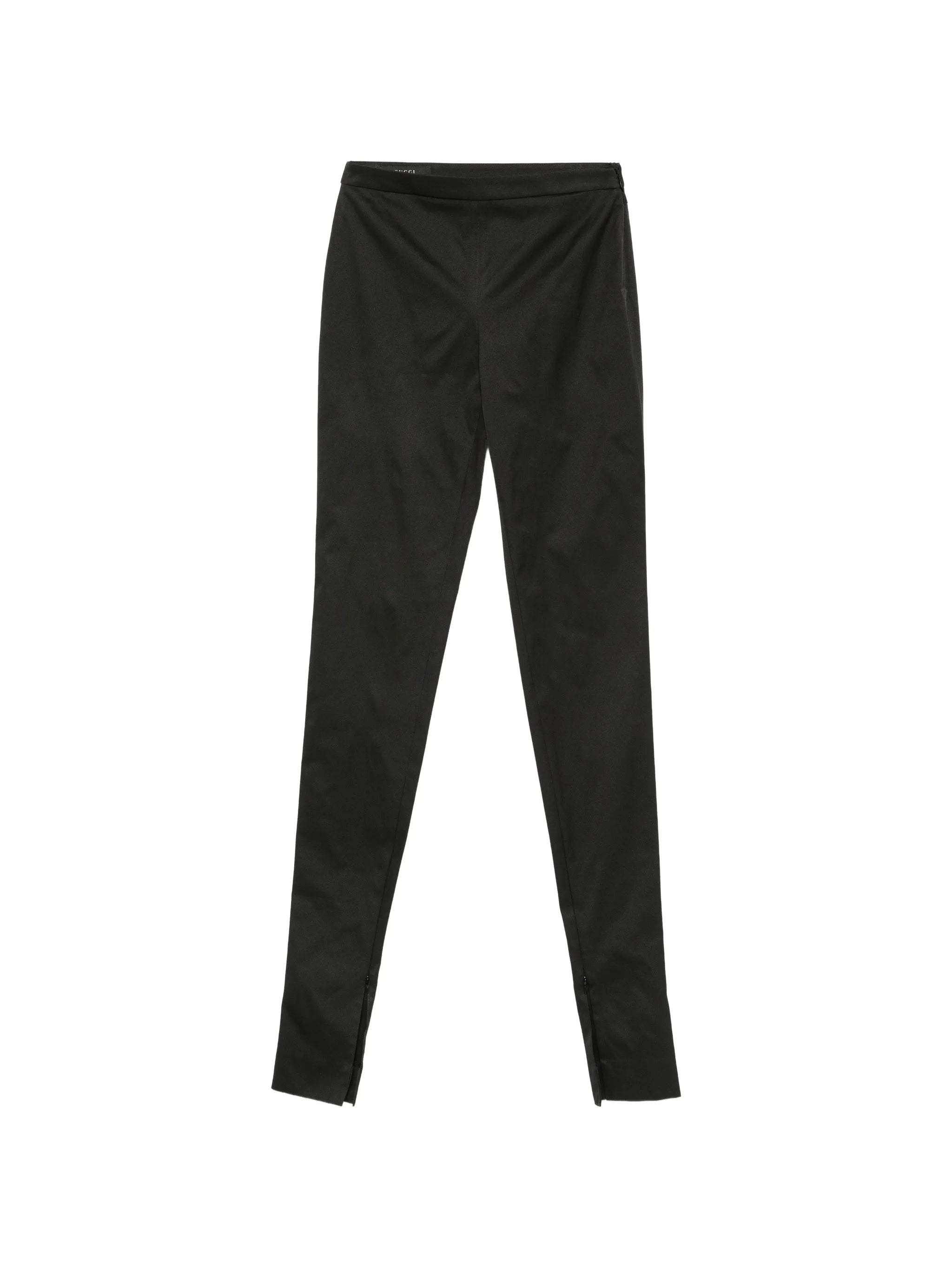 Gucci Gucci Zip-detail Satin-finish Trousers