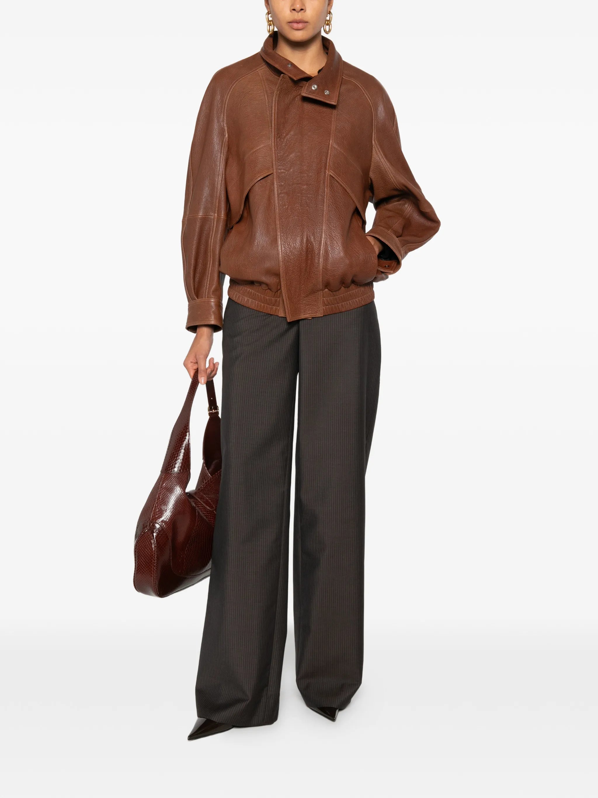 Gucci Gucci Pinstripe Concealed-fastening Trousers