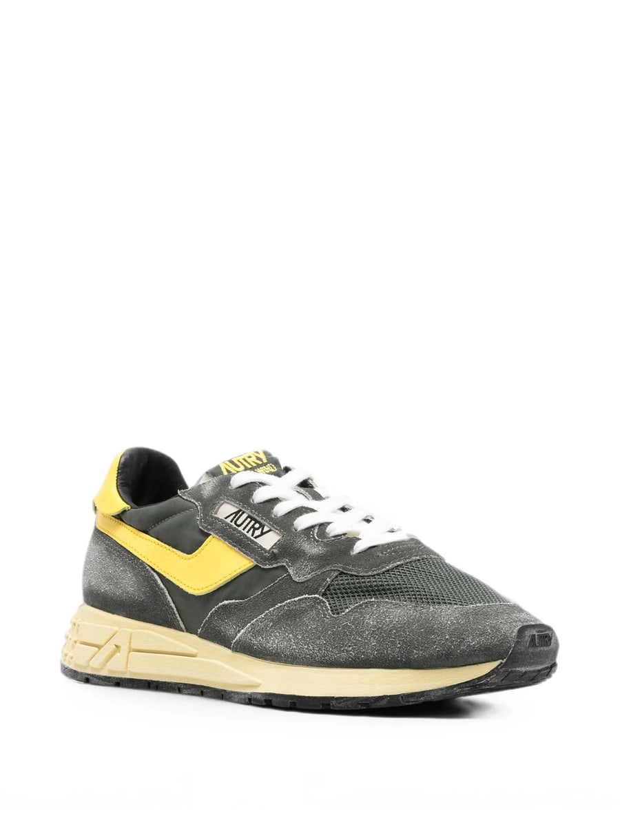 Autry Autry Reelwind Panelled Suede Sneakers, view 3