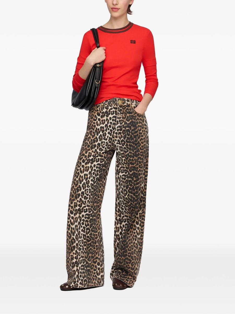 Ganni Ganni Long-sleeve T-shirt, view 3