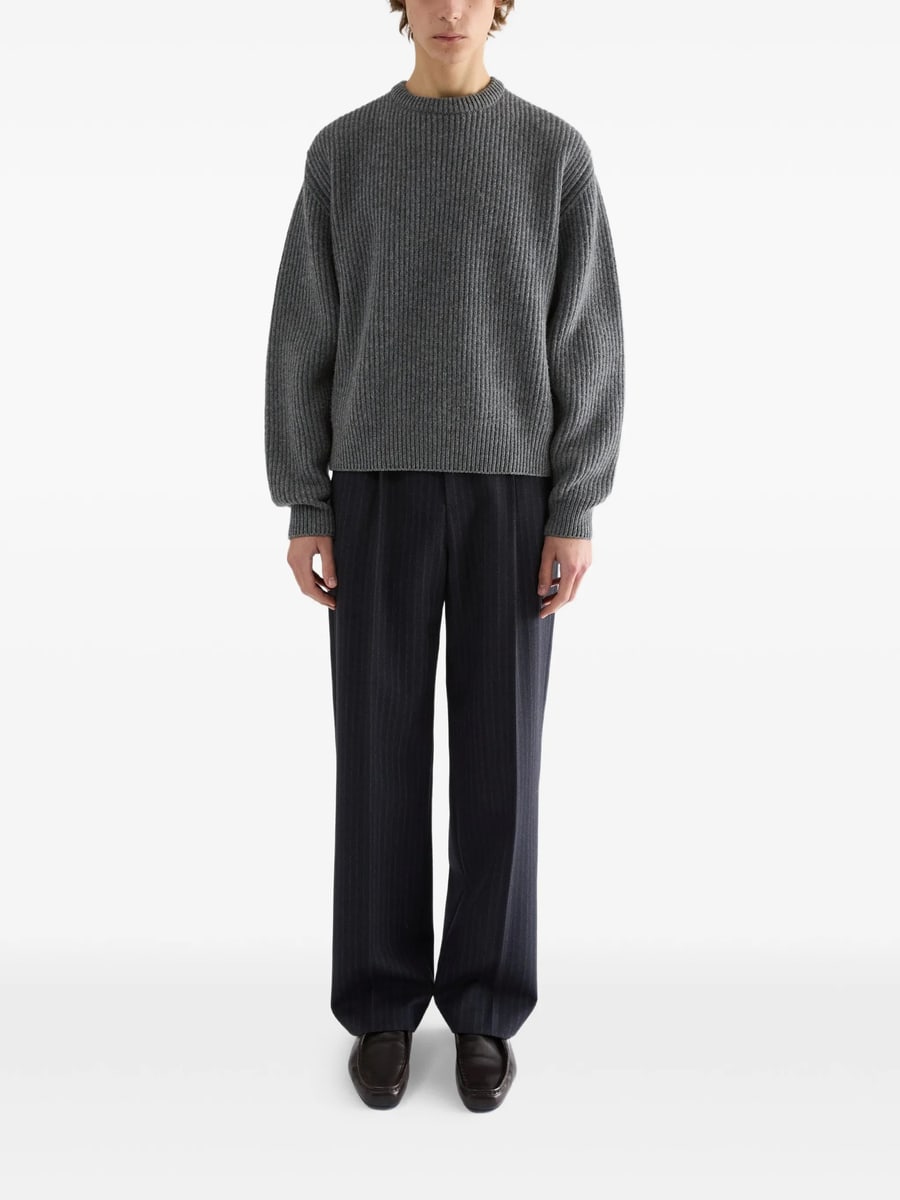 Jil Sander Jil Sander Rib-knit Wool Sweater, view 3