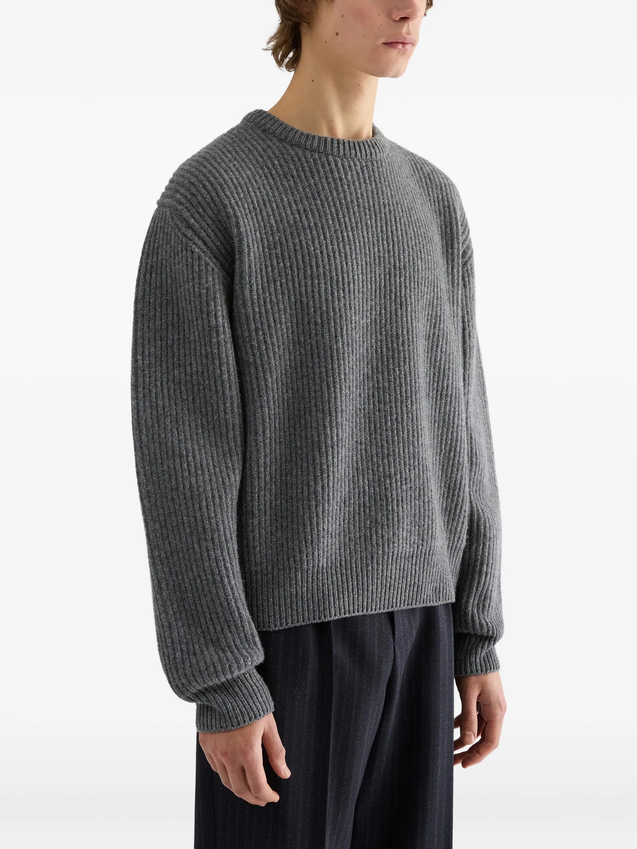 Jil Sander Jil Sander Rib-knit Wool Sweater, view 2