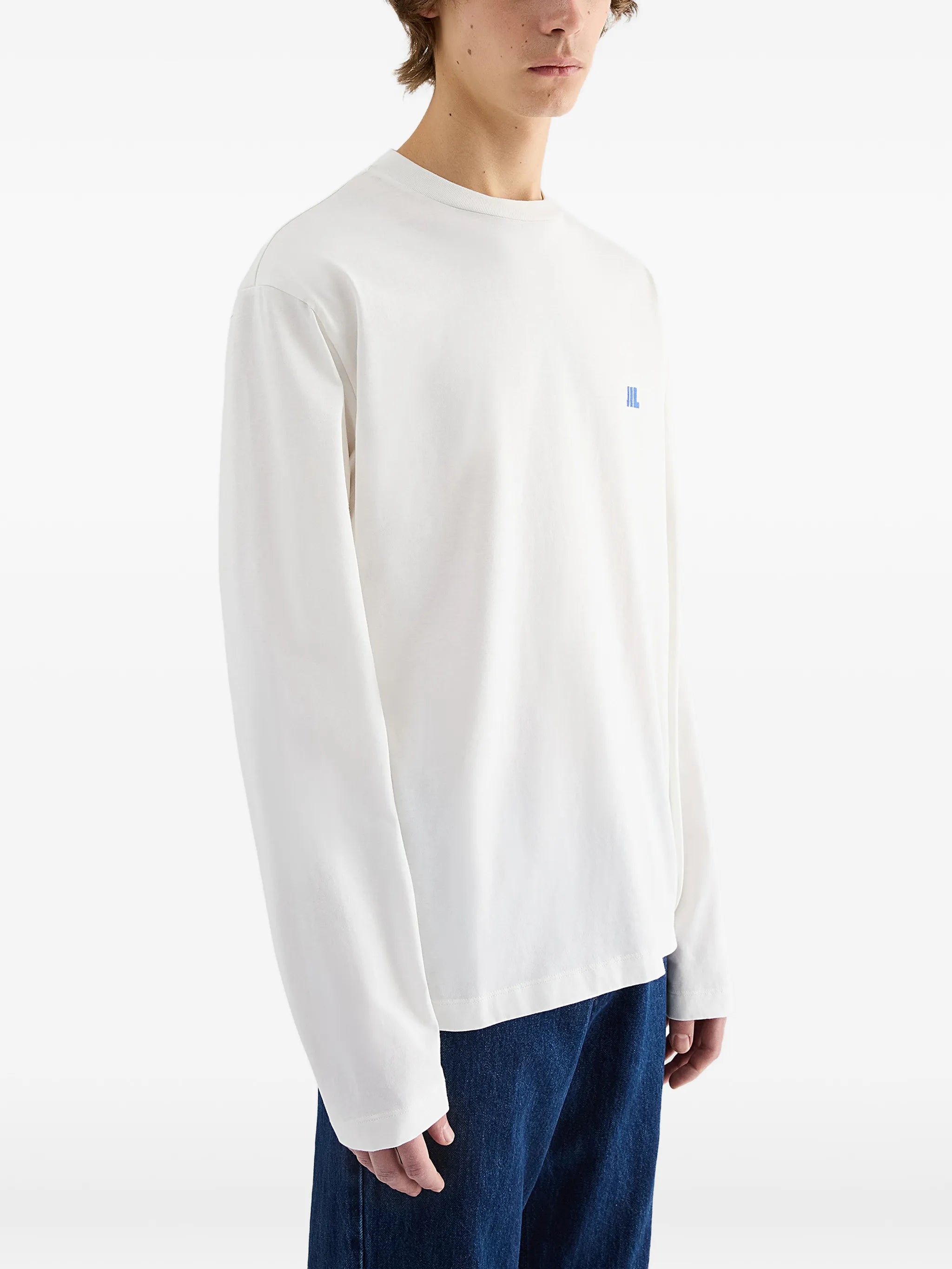Jil Sander Jil Sander Logo-embroidered Long-sleeve T-shirt, view 2