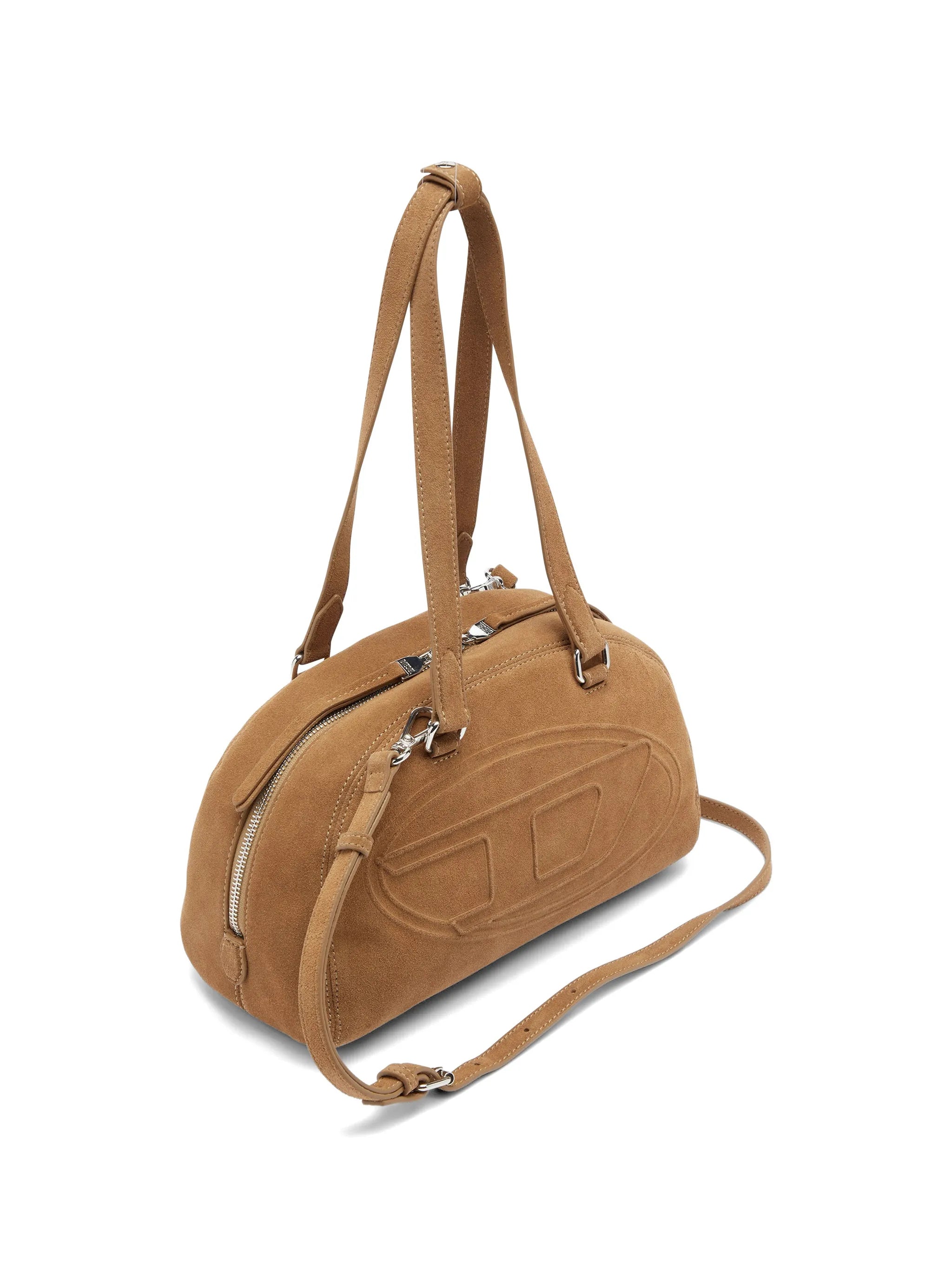 Diesel Diesel 1DR Dome-suede Shoulder Bag With Oval D Logo, view 2