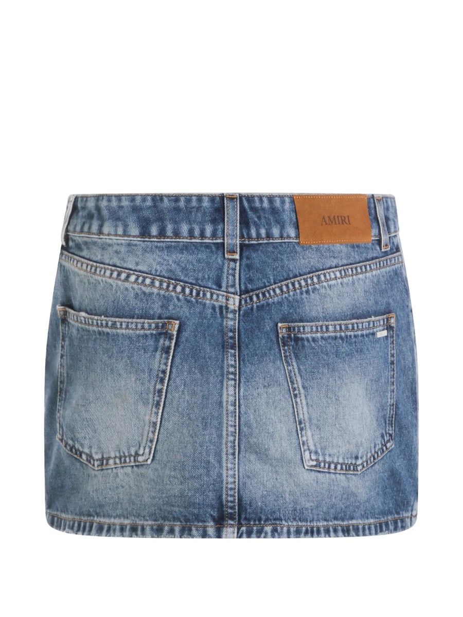 Amiri Amiri Denim Carpenter Mini Skirt, view 3