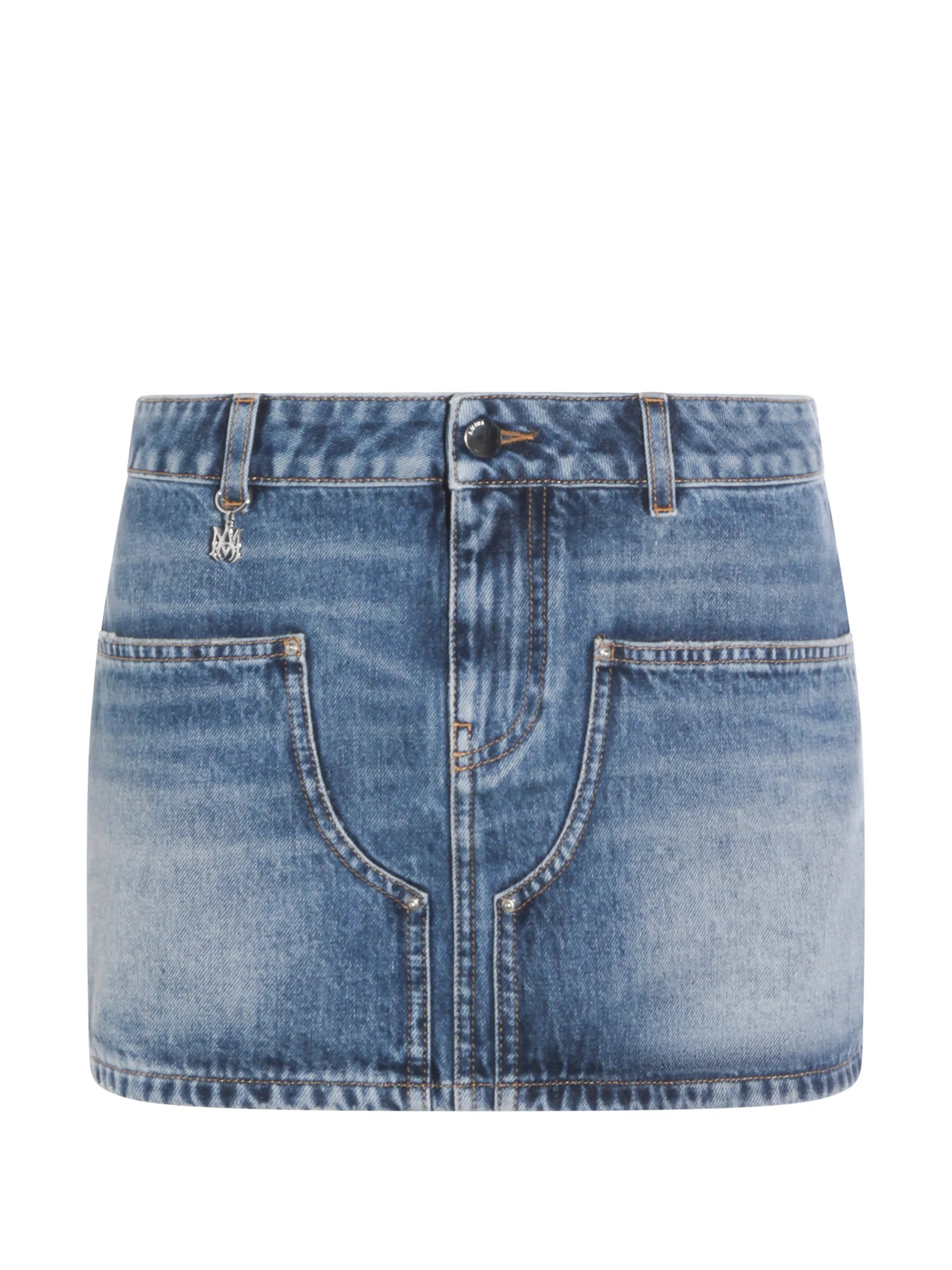 Amiri Amiri Denim Carpenter Mini Skirt