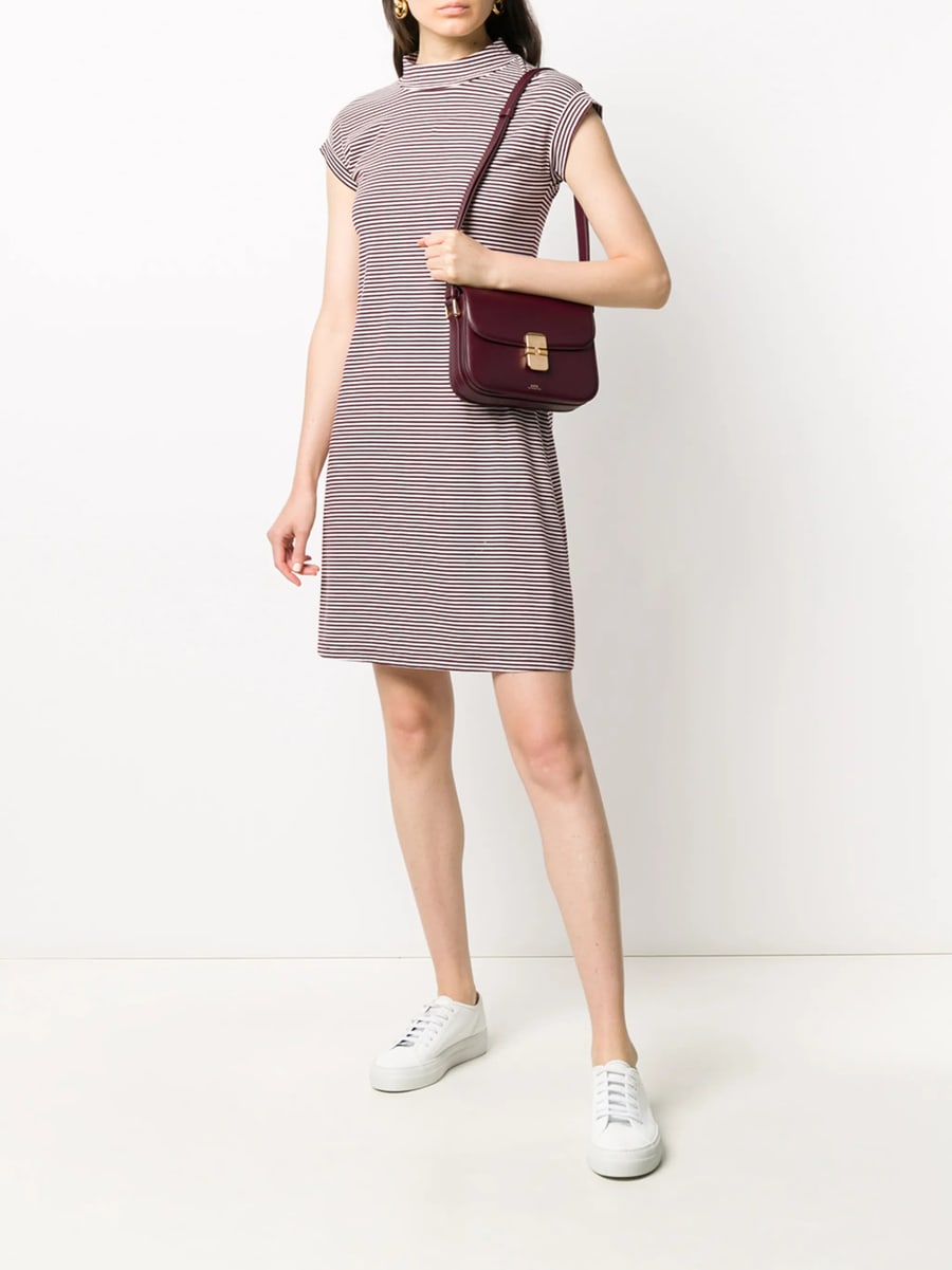 A.P.C. A.p.c. Logo-print Leather Shoulder Bag, view 5