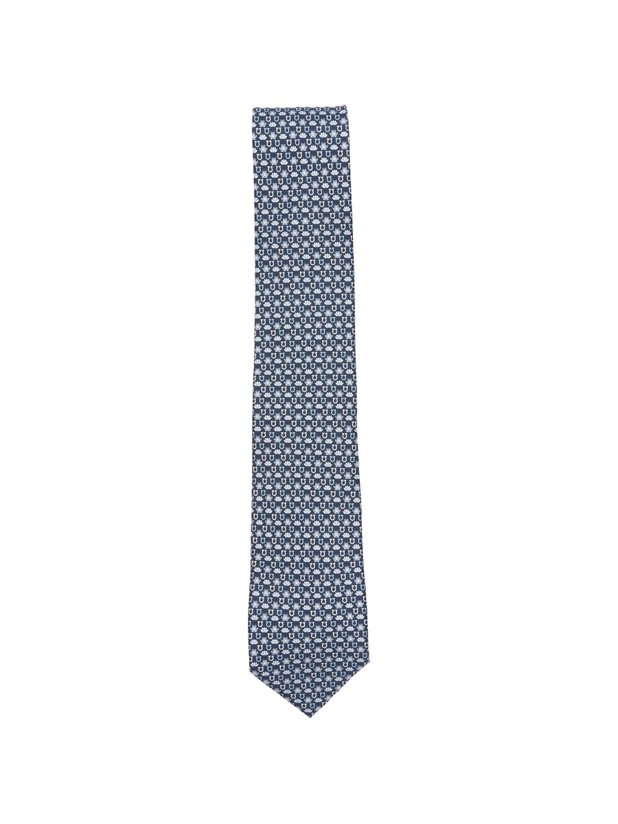 Ferragamo Ferragamo Frog-print Silk Tie