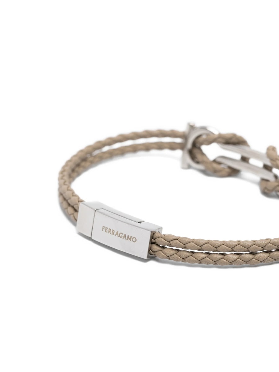 Ferragamo Ferragamo Gancini Cord Bracelet, view 2