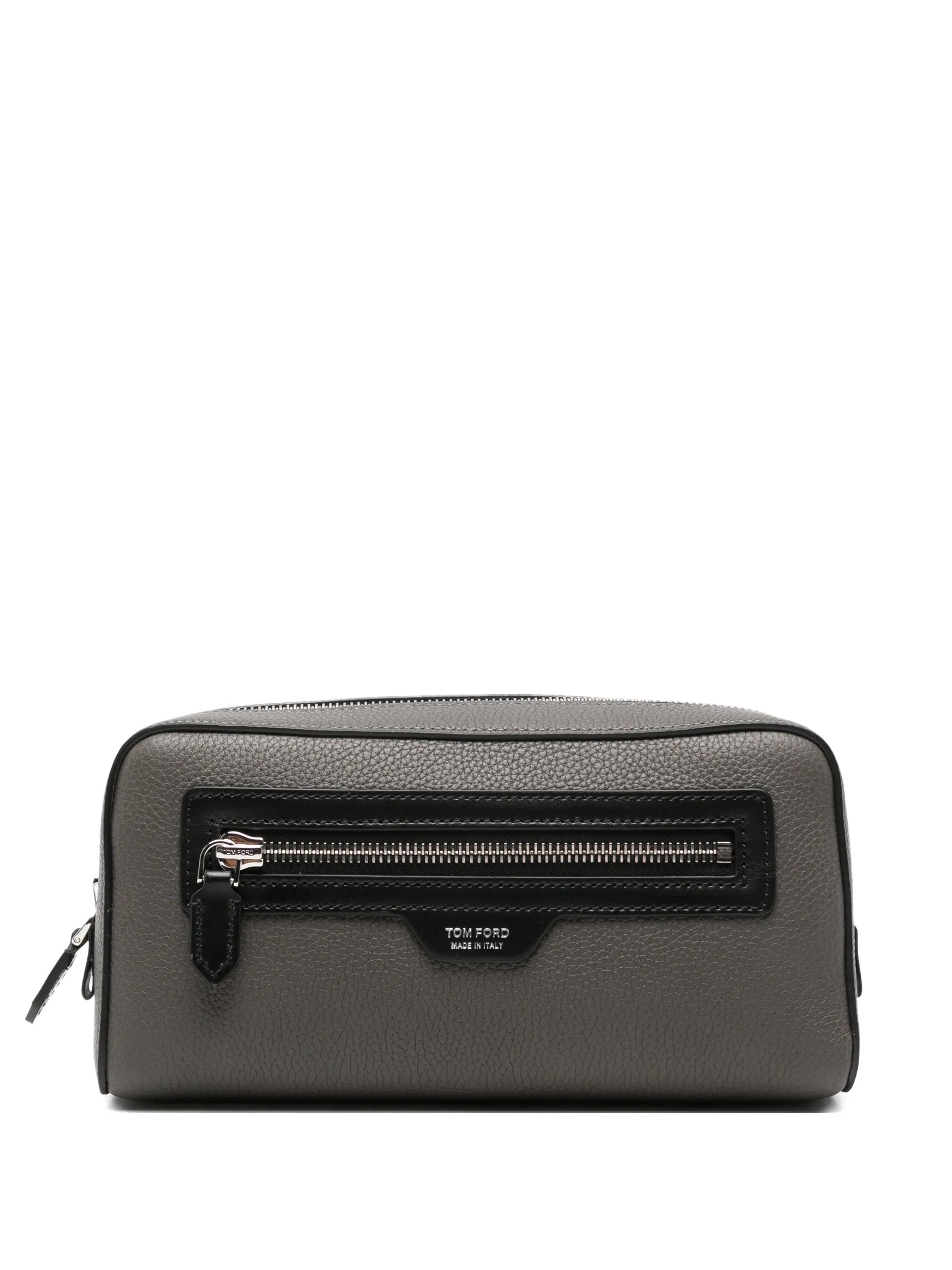 Tom Ford Tom Ford Logo-plaque Pebbled Wash Bag