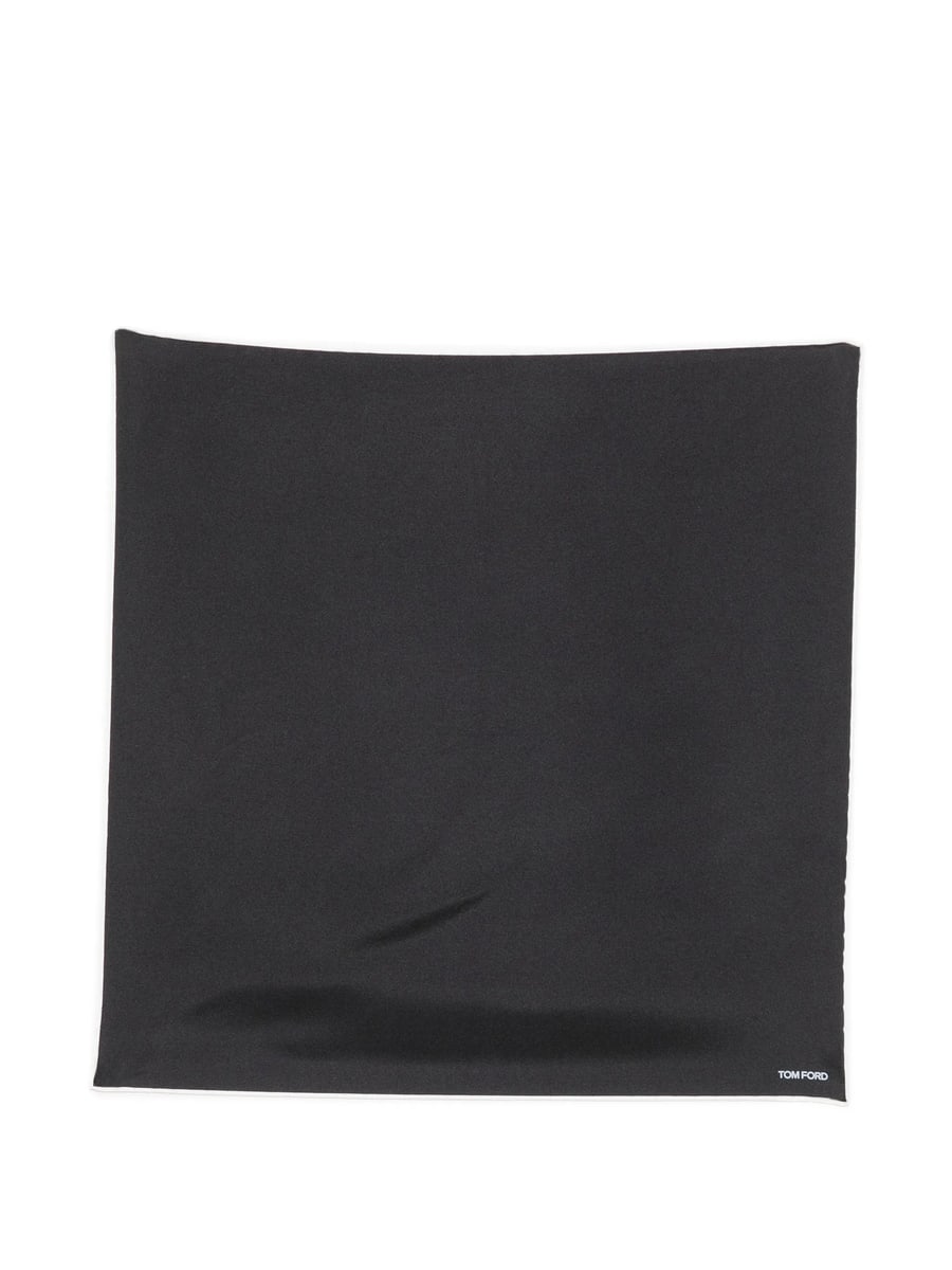 Tom Ford Tom Ford Logo-print Pocket Square