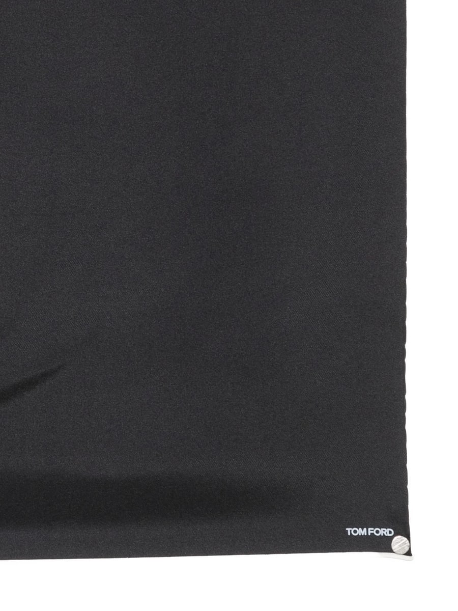 Tom Ford Tom Ford Logo-print Pocket Square, view 2