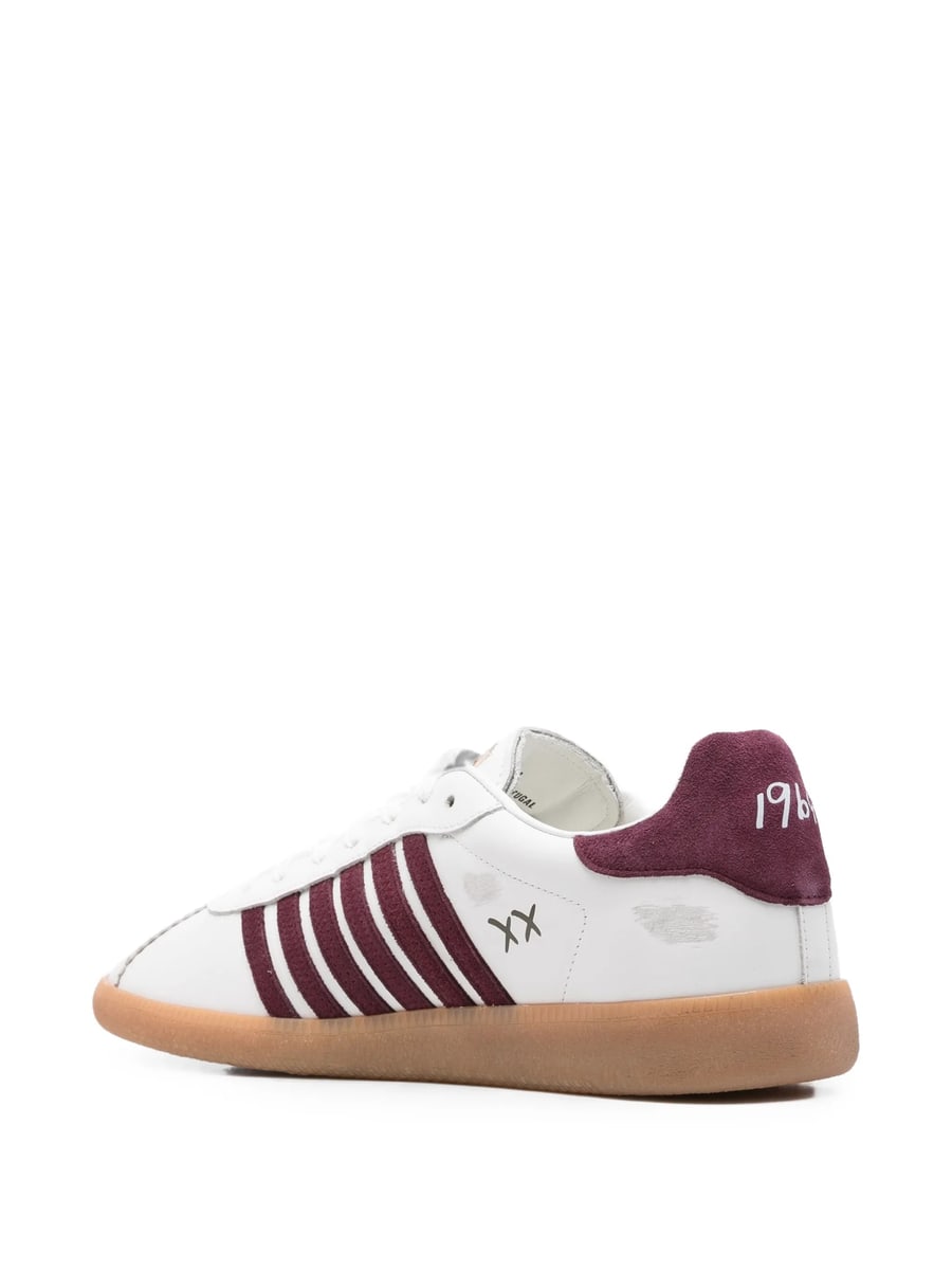 Dsquared2 Dsquared2 Dsquared2 Rebel Maple-leaf Leather Sneakers, view 3