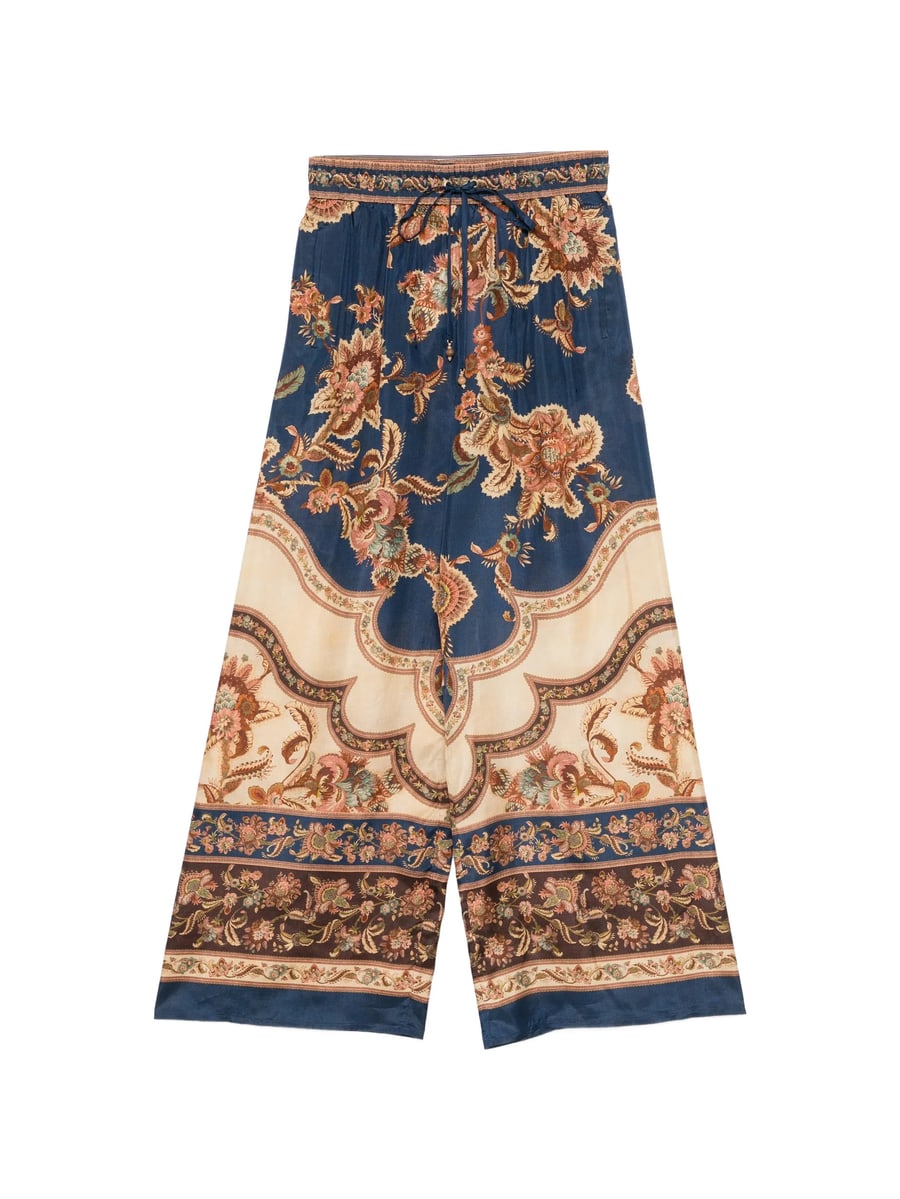 Zimmermann Zimmermann Aster Floral-print Drawstring Trousers