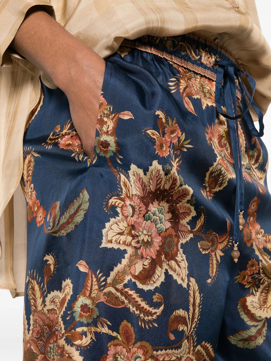 Zimmermann Zimmermann Aster Floral-print Drawstring Trousers, view 3
