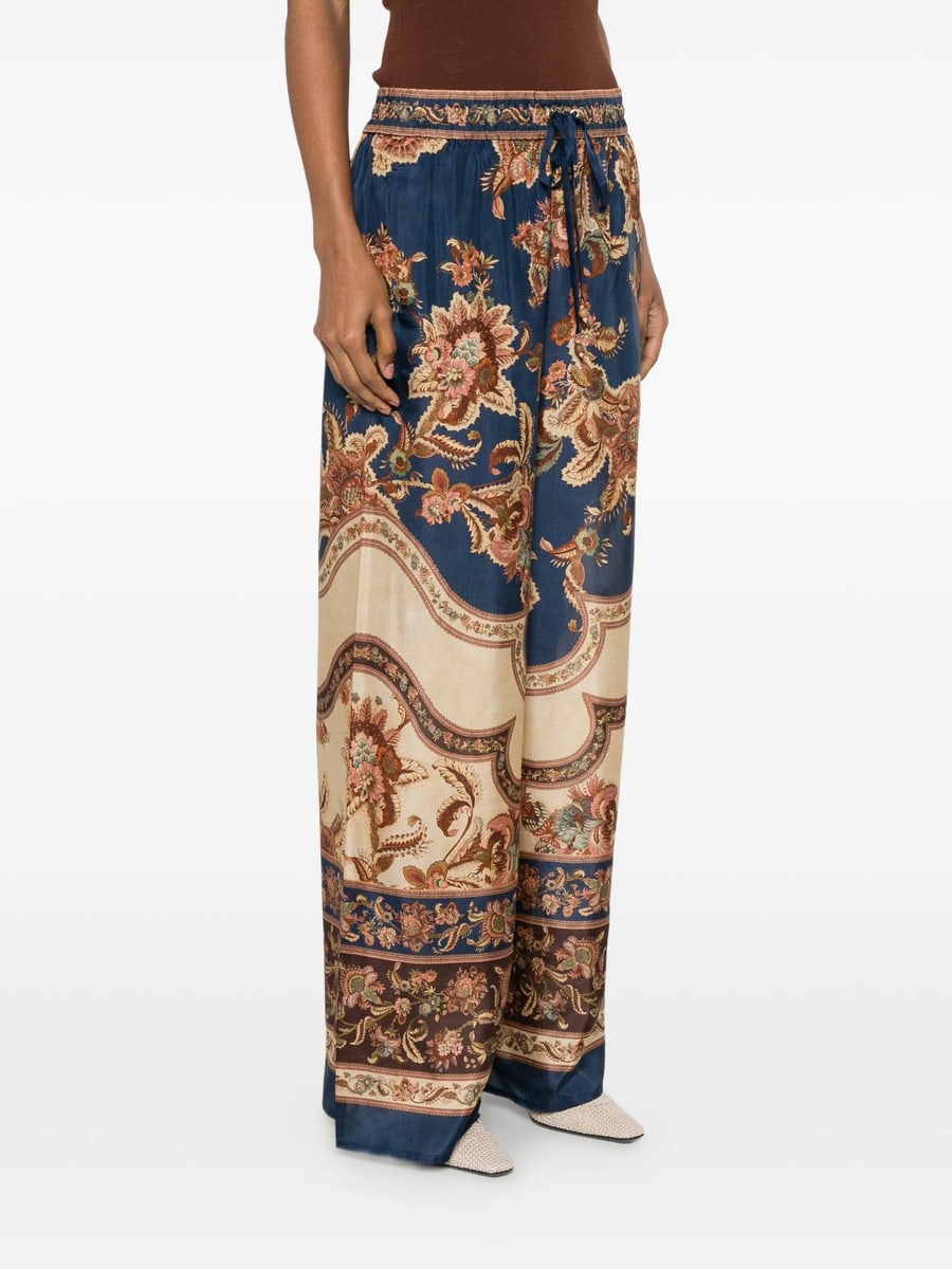 Zimmermann Zimmermann Aster Floral-print Drawstring Trousers, view 4