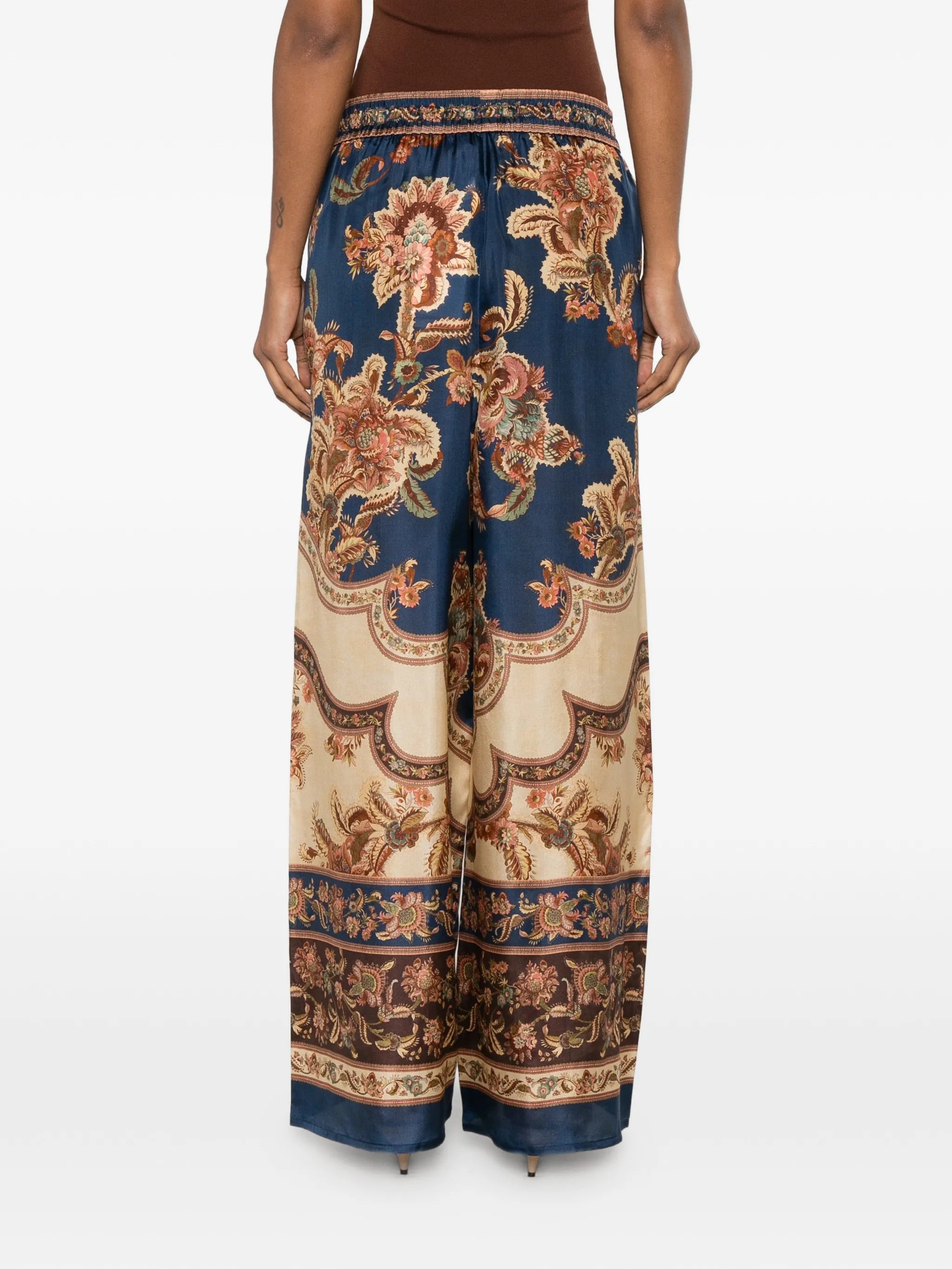 Zimmermann Zimmermann Aster Floral-print Drawstring Trousers, view 2