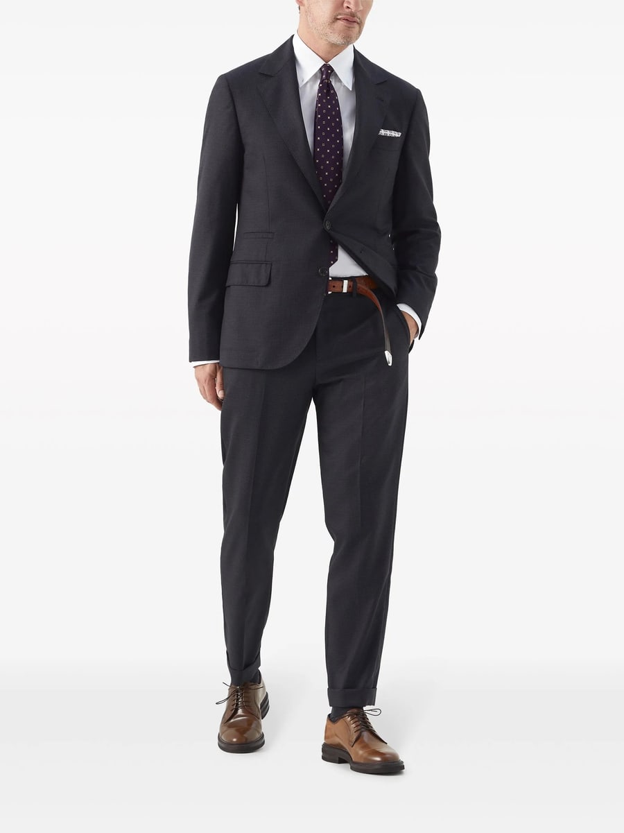 Brunello Cucinelli Brunello Cucinelli Houndstooth Virgin-wool Blazer, view 2