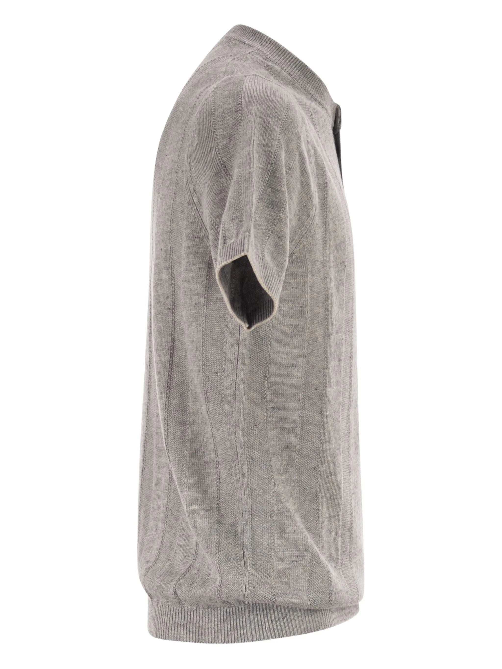 Brunello Cucinelli Brunello Cucinelli Ribbed-collar Polo Shirt, view 2